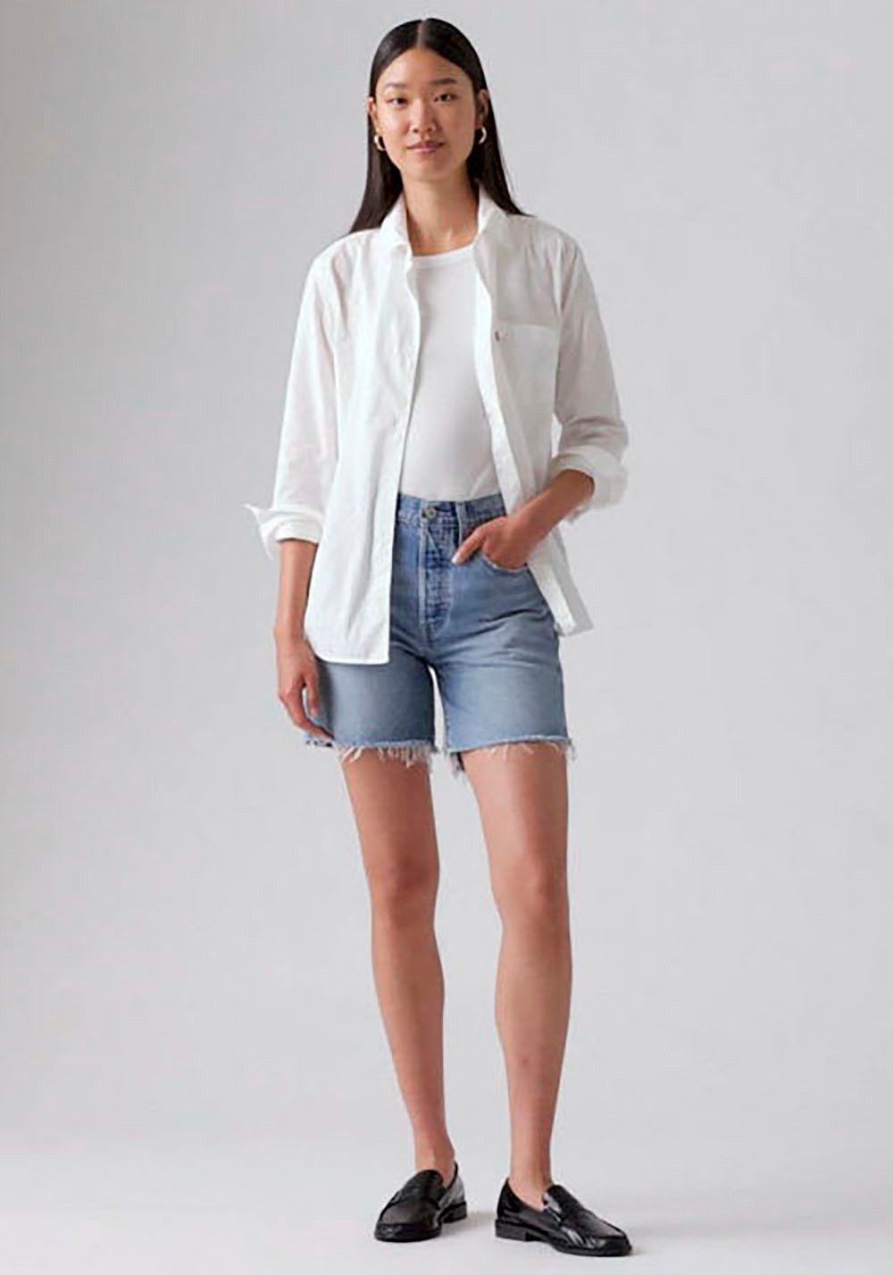 Levi's® Shorts 501® MID THIGH SHORT im Five-Pocket Style