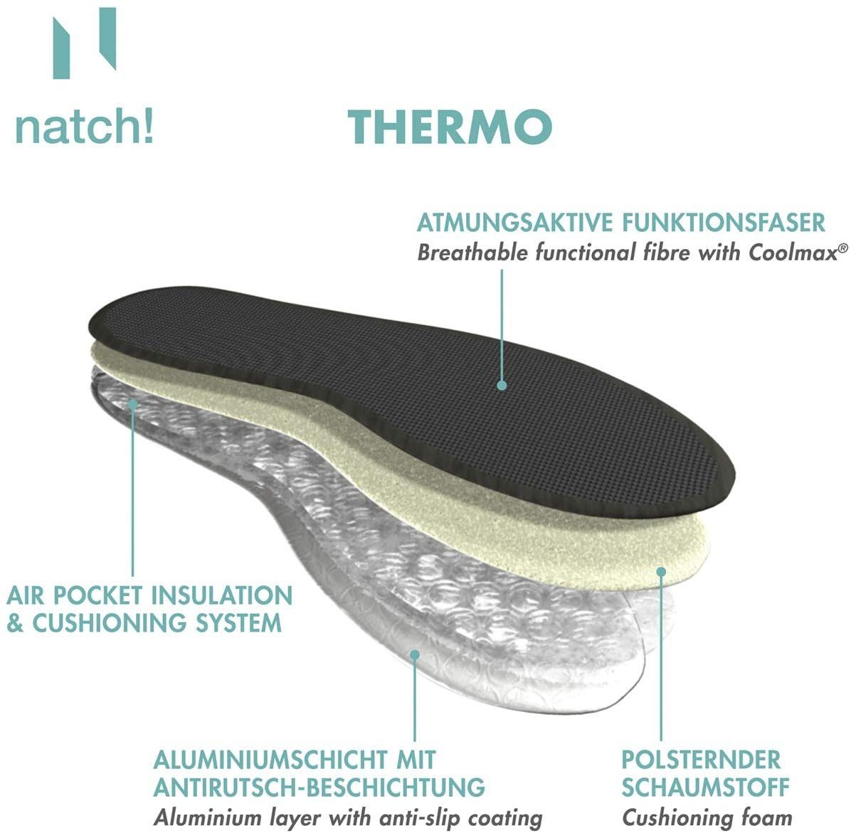 Natch! Thermosohlen THERMO - Die wärmende Sohle für alle Sport- und Freizeitschuhe