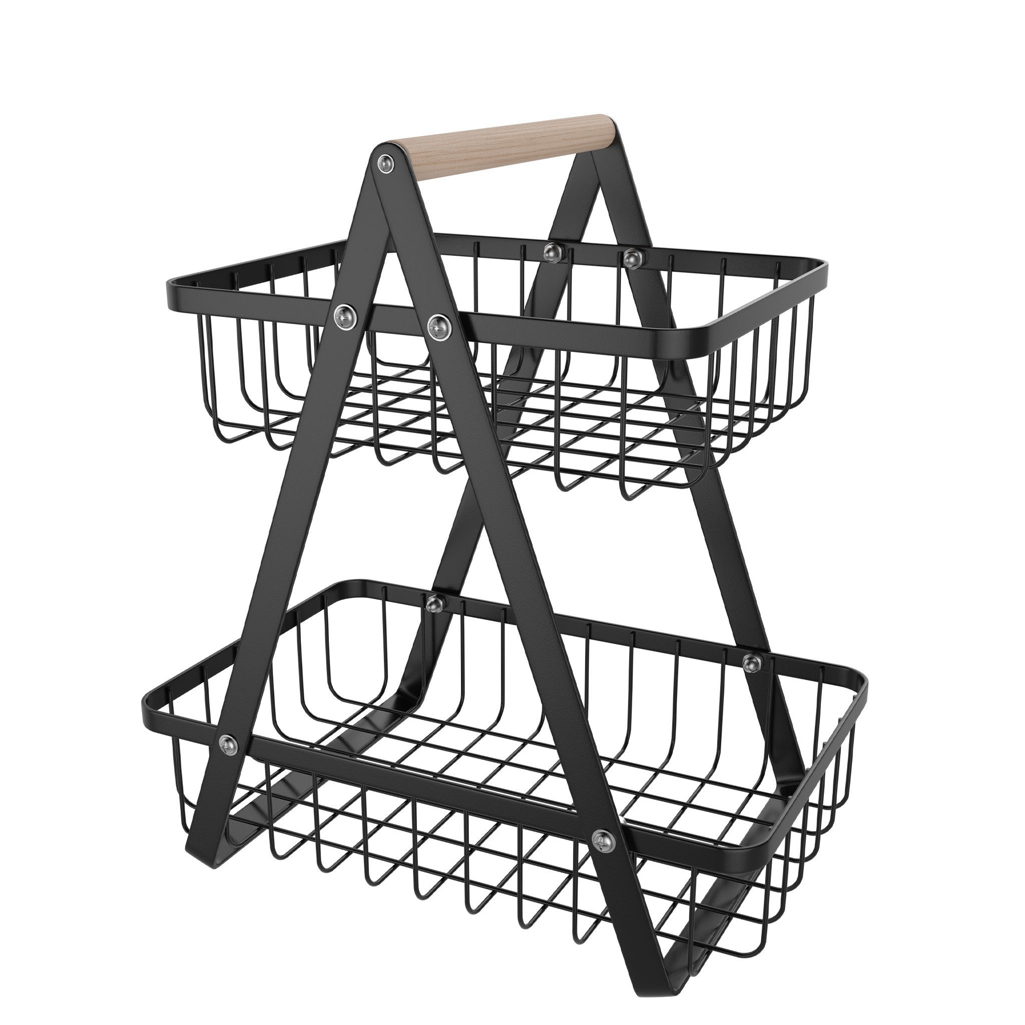 FIVMEN Obstschale Obst Etagere Obstkorb Metall Obst Schüssel Halter ​Brotkorb Ablagekorb
