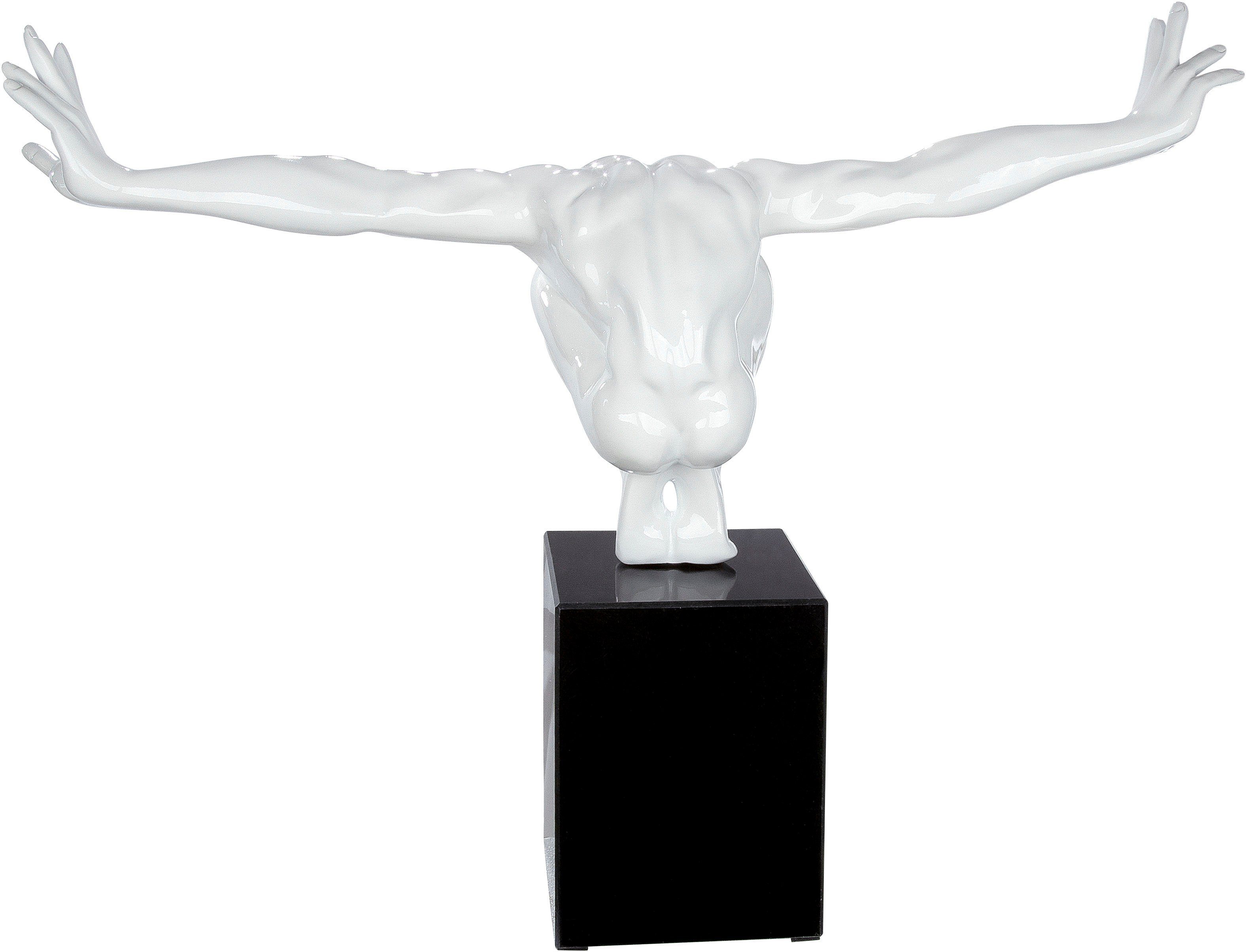 Gilde Cliffhanger auf (1 Casablanca Skulptur Skulptur by weiß Marmorsäule St),