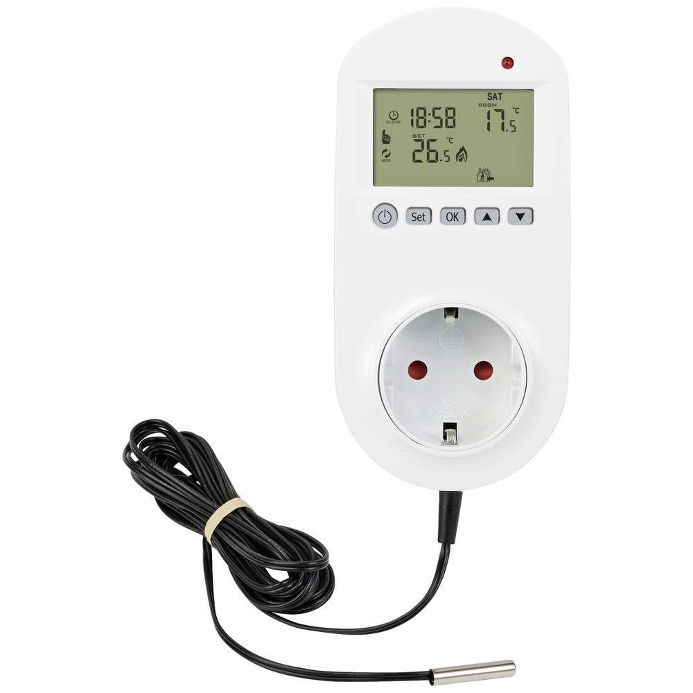 Sygonix Raumthermostat Universal Thermostat für Steckdose SY-5372566