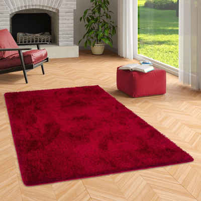 Hochflor-Teppich Hochflor Shaggy Teppich Luxus Emotion Mix, Snapstyle, Rechteckig, Höhe: 48 mm