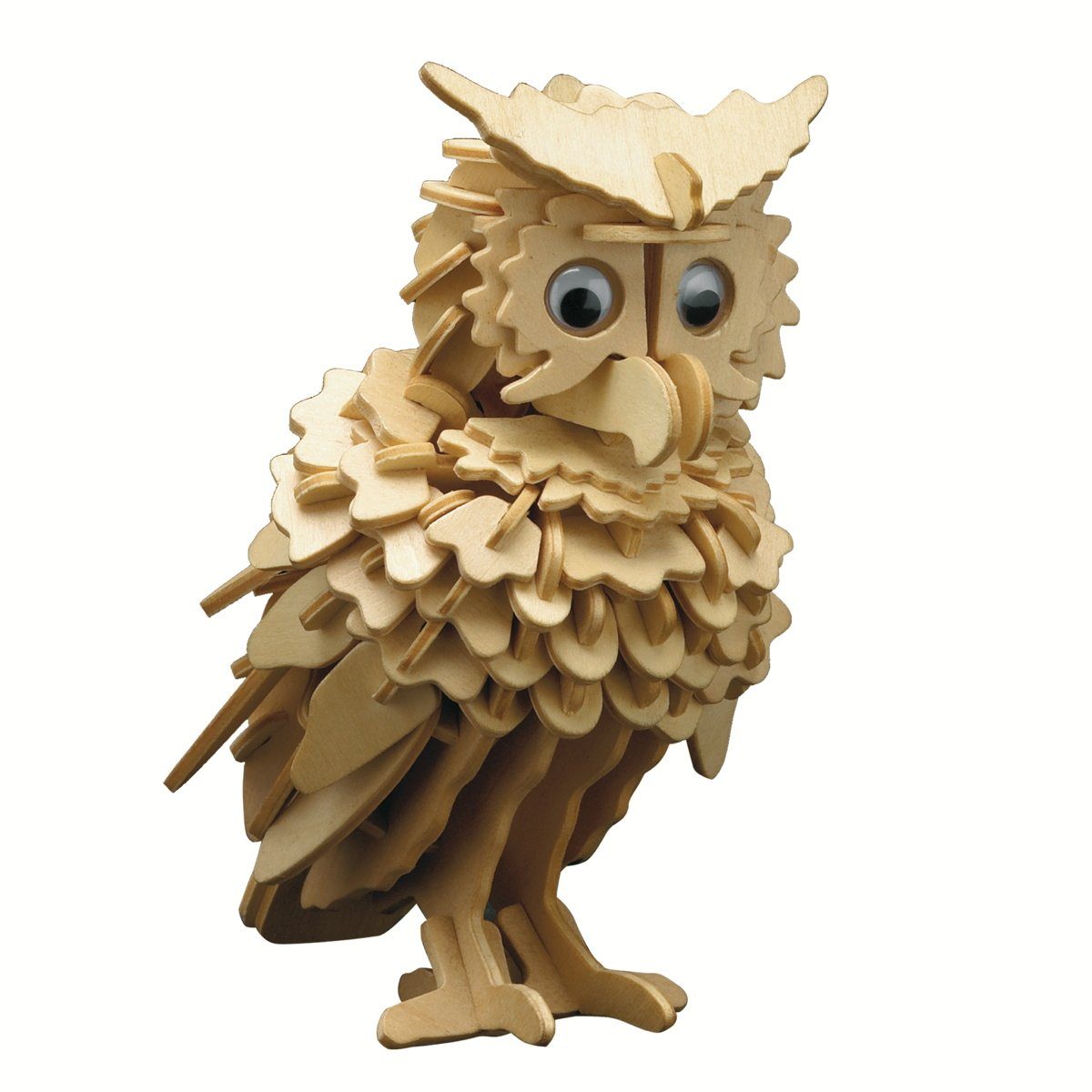 Pebaro 3D-Puzzle Holzbausatz Eule, 858/1, 147 Puzzleteile günstig online kaufen