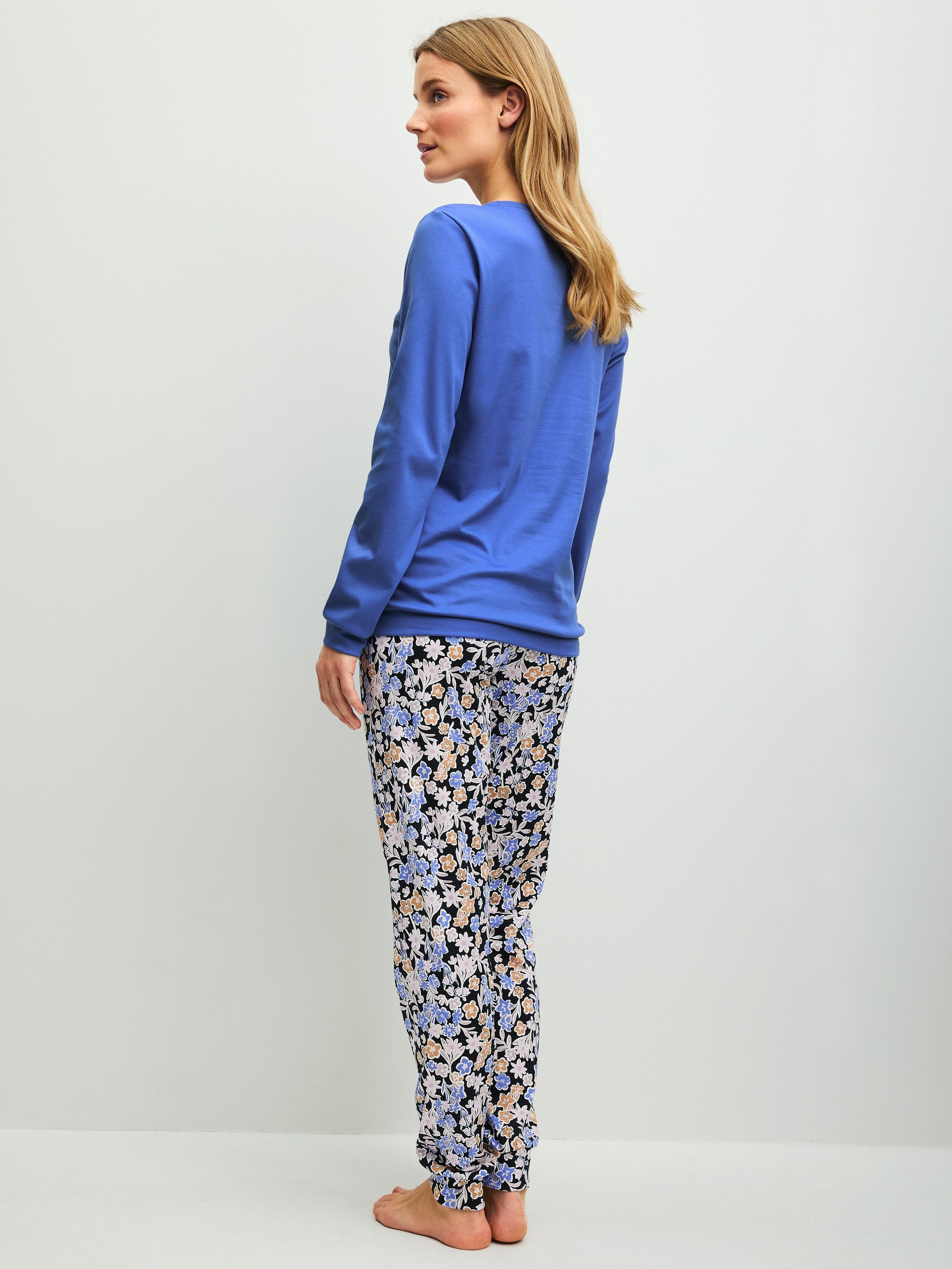 CALIDA Pyjama Swiss Resort Damen (2 tlg) aus 100% Baumwolle