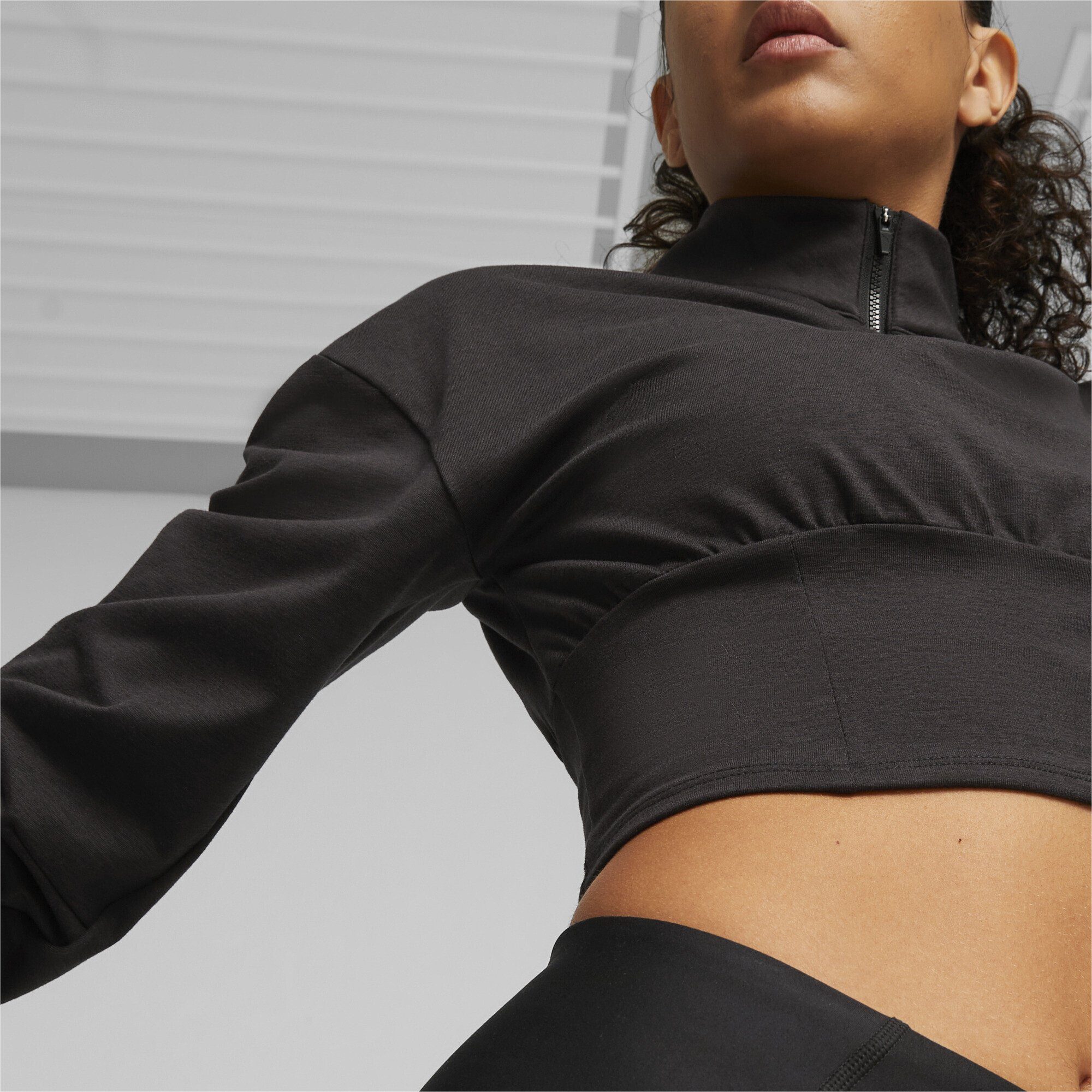 Half-Zip Fashion PUMA Cloudspun Damen Trainingsjacke Trainings-Sweatshirt