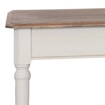 99rooms Couchtisch Ravenna Pappel Weiß Hellbraun (Beisteltisch, Wohnzimmertisch), rechteckig, mit Schublade, aus Massivholz, Landhausstil