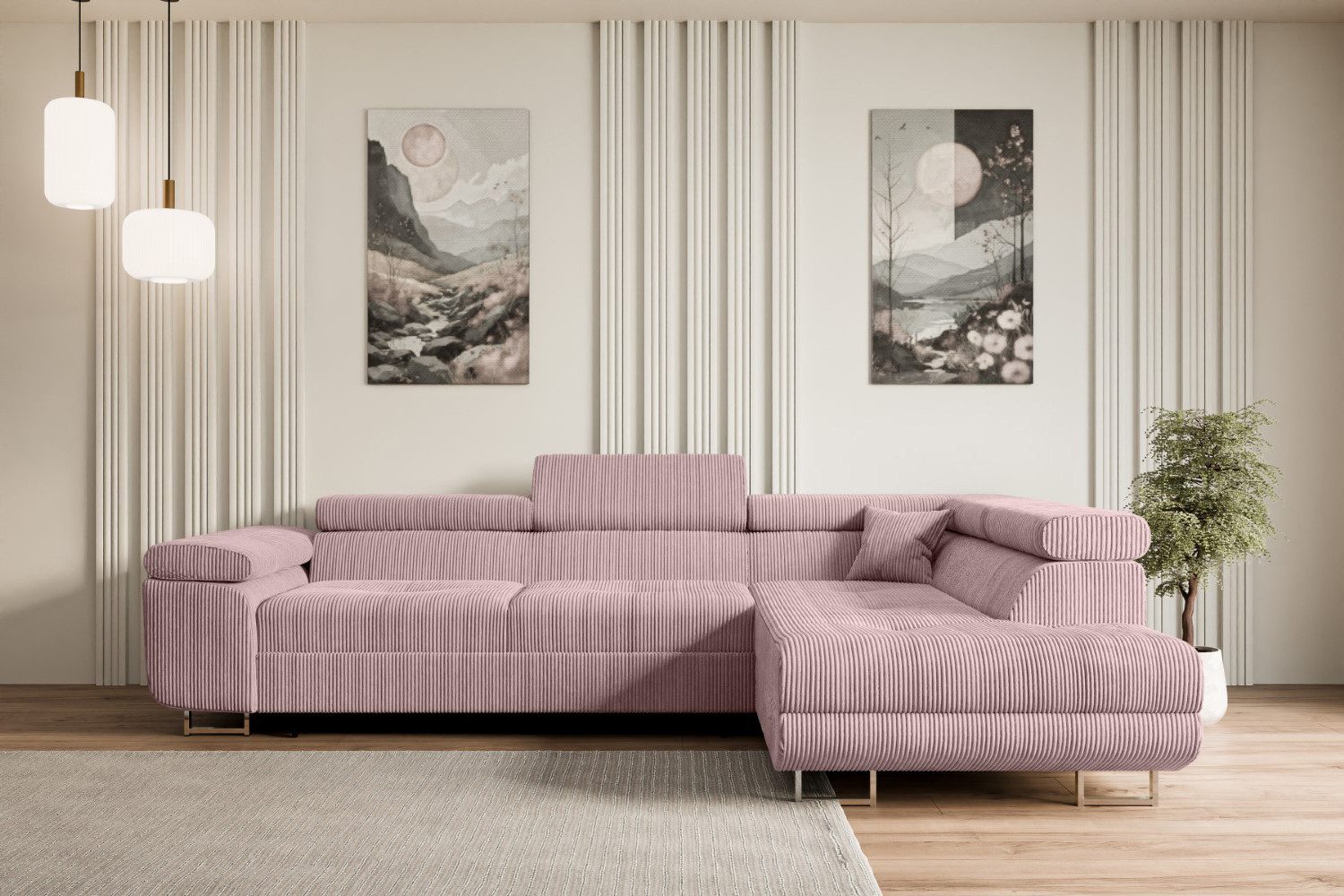ALTDECOR Ecksofa GUSA-L, Couch mit Schlaffunktion, günstig online kaufen