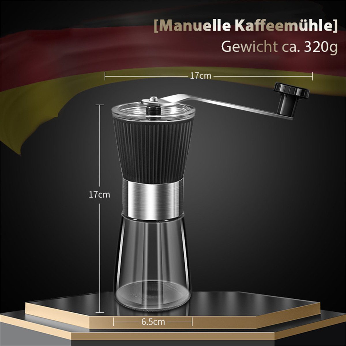 carefully selected Kaffeemühle Manuelle Kapazität und Mahlstärke einstellbarer Filterkaffeemaschine mit großer