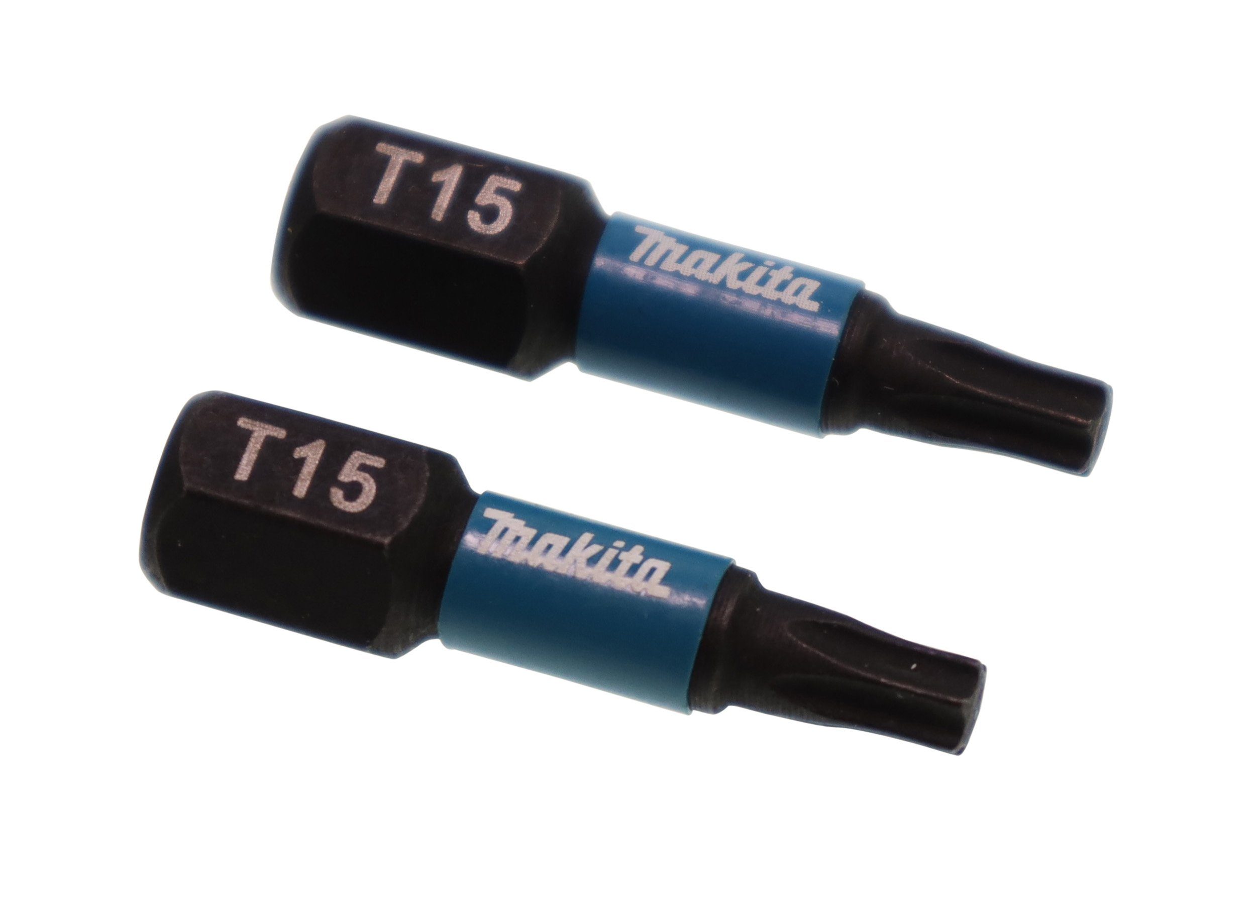 Makita Bohrer- und Bit-Set Makita B-63666 T15 6-rund Bit TX15x25, 2 Stück, Impact Black, S2-Sp