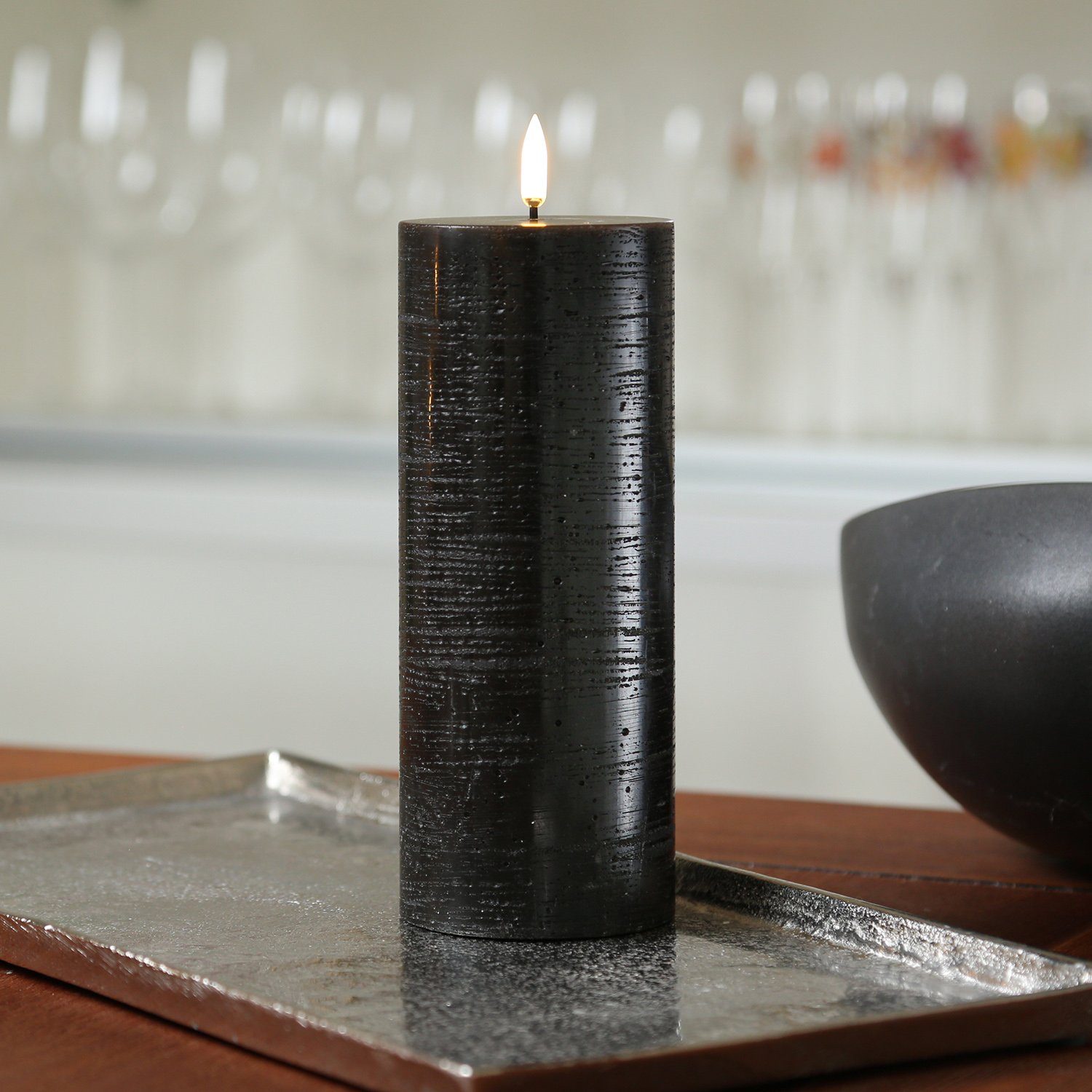 UYUNI Lighting LED-Kerze PIA Uyuni Stumpenkerze Rustik-Optik Echtwachs Time günstig online kaufen