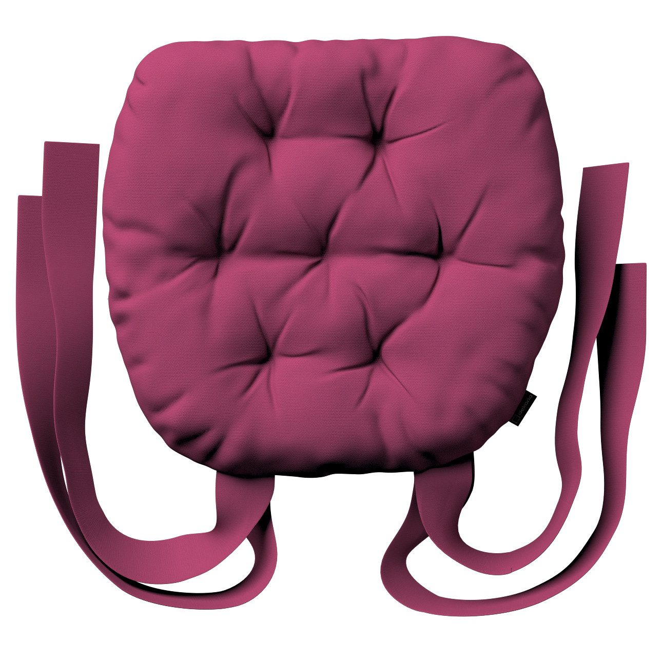 Stuhlkissen Martin mit Schleifen, pflaume , 40 x 37 x 8 cm, Cotton Panama ( günstig online kaufen