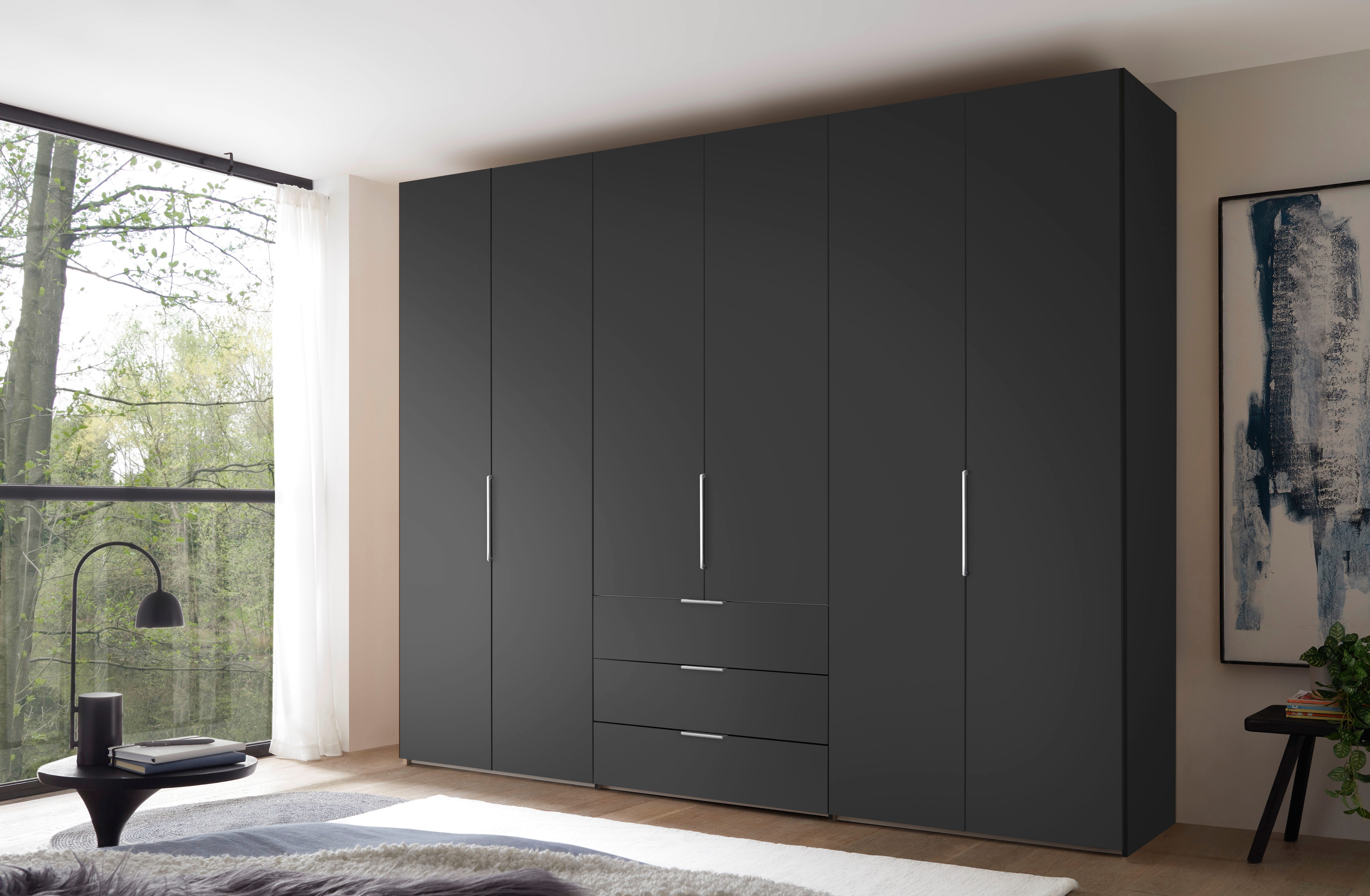 STAUD Drehtürenschrank Extenso, edles Design in hochwertiger Qualität, Made in Germany mit 3 Frontschubkästen