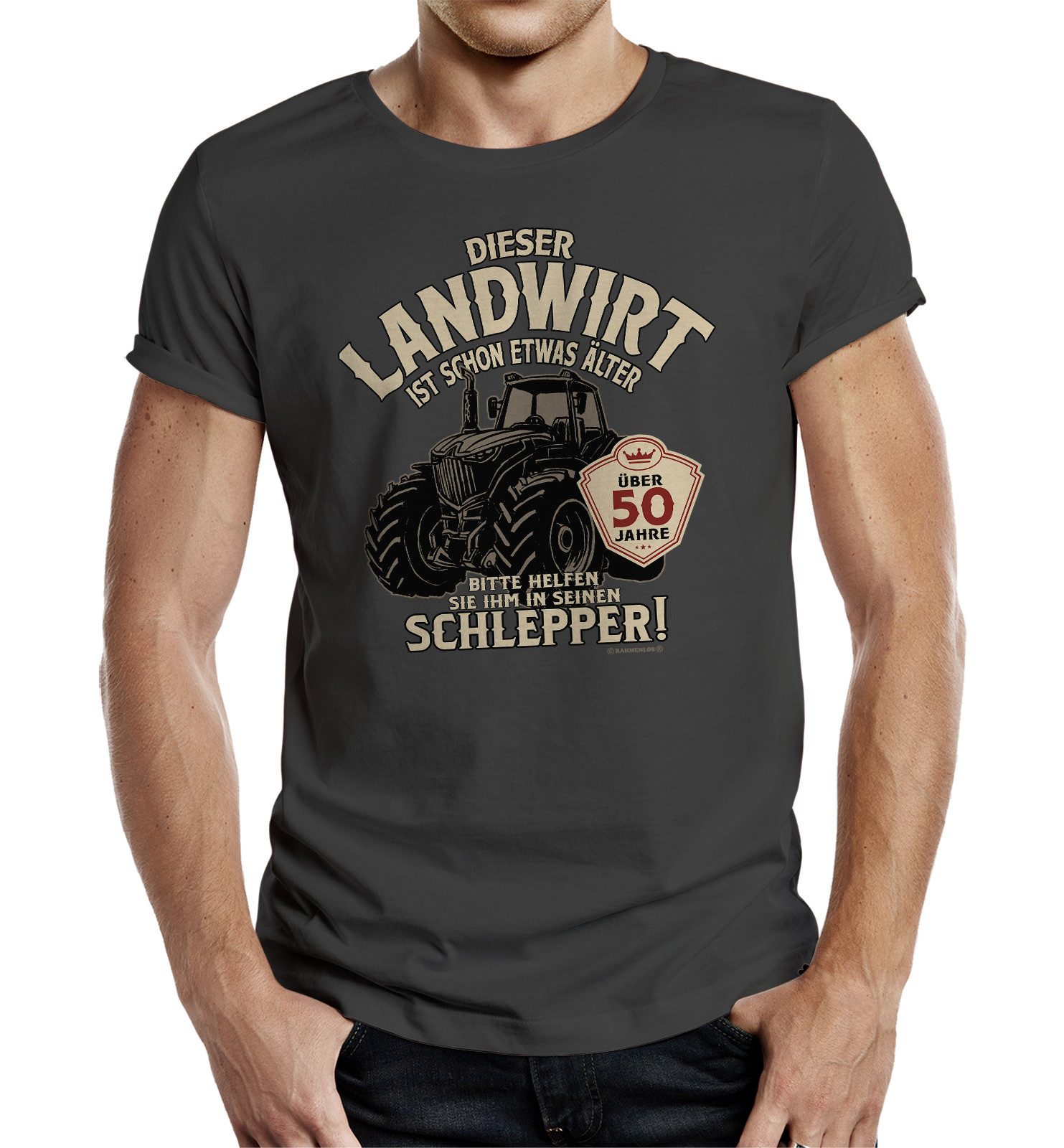 T-Shirt für den älteren Landwirt: Über 50 Jahre