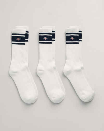 Gant Спортивні шкарпетки SHIELD SPORT SOCKS 3-PACK (3-Paar) Mit Retrostreifen