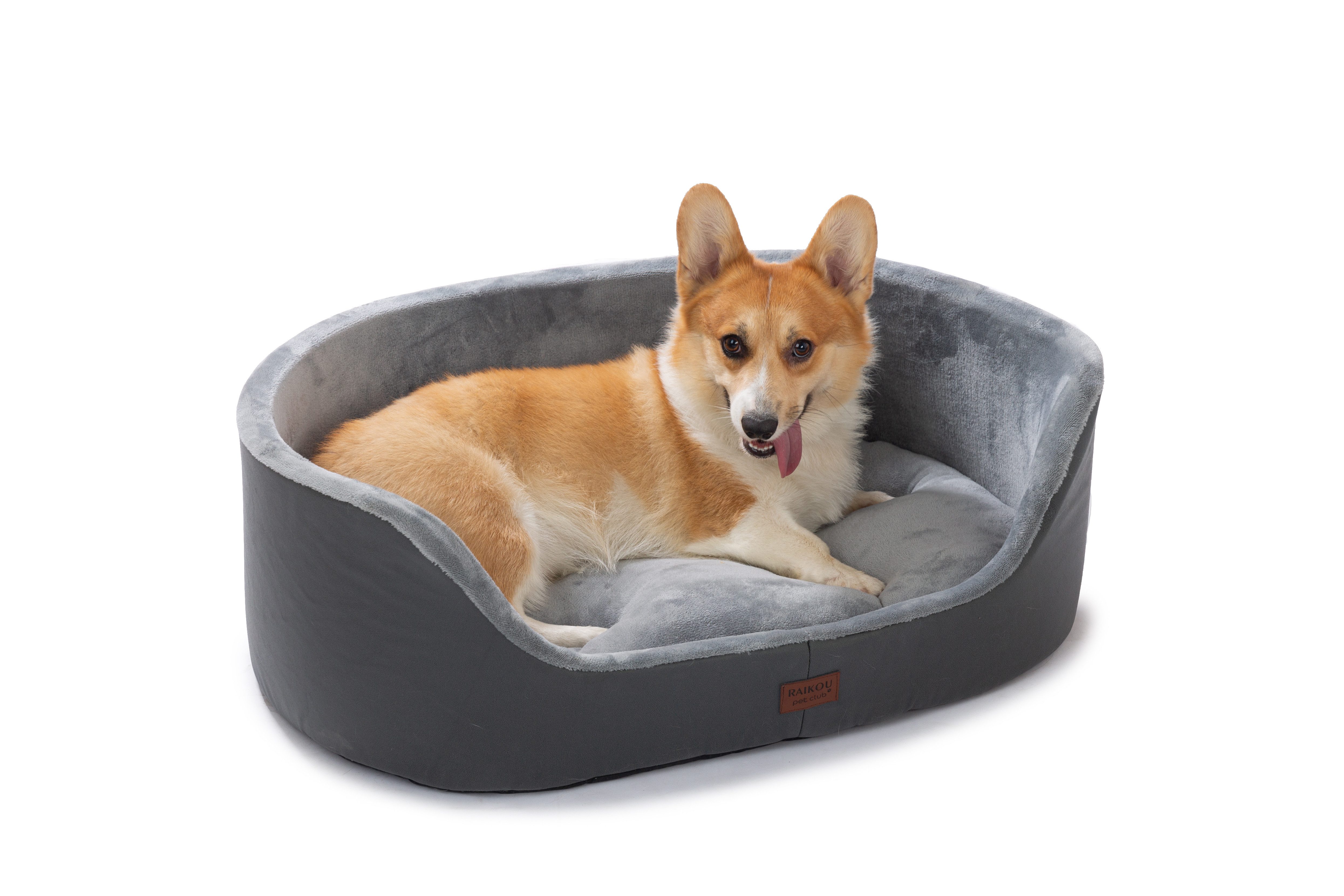 M-Diamant Tierbett Orthopädisches Hundebett Komfortables Hundekissen Hundesofa mit Rand, Polyester, ideal als Kopfstütze