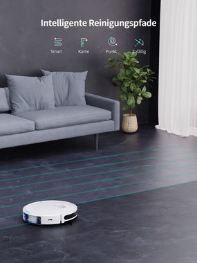 Honiture Saugroboter G20 mit Wischfunktion, Staubsauger Roboter 3500Pa, Kehren Saugen Wischen 3 in 1 Roboterstaubsauger, WLAN,Alexa & APP-Steuerung