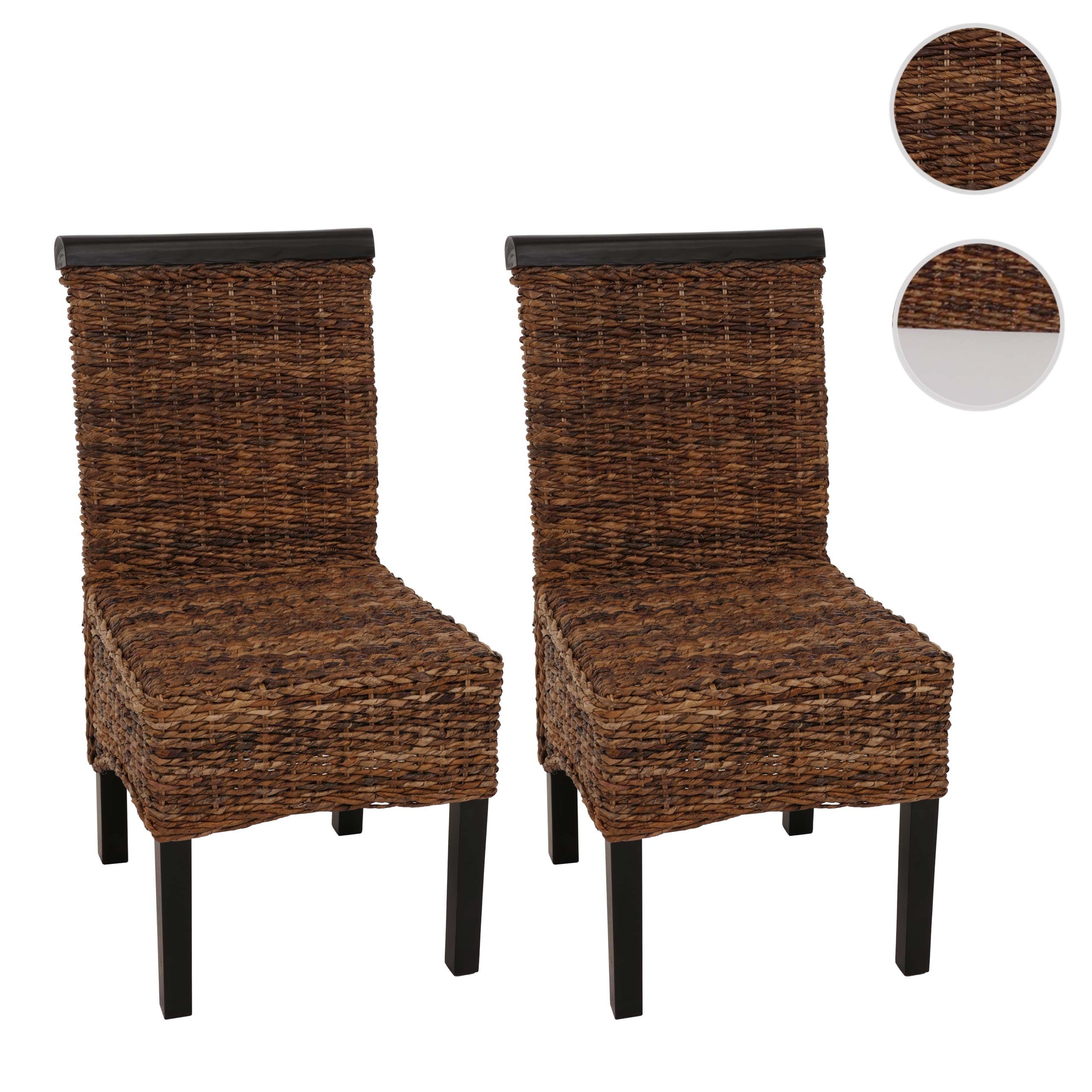MCW Esszimmerstuhl Acireale-2 (Set, 2 St), 2er-Set, Beine aus lackiertem Holz
