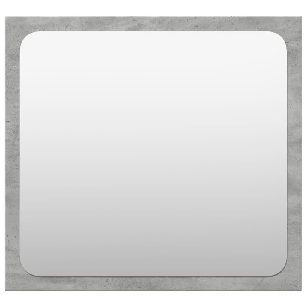 vidaXL Badezimmer-Set 4-tlg. Badmöbel-Set Betongrau Holzwerkstoff, (1-St)