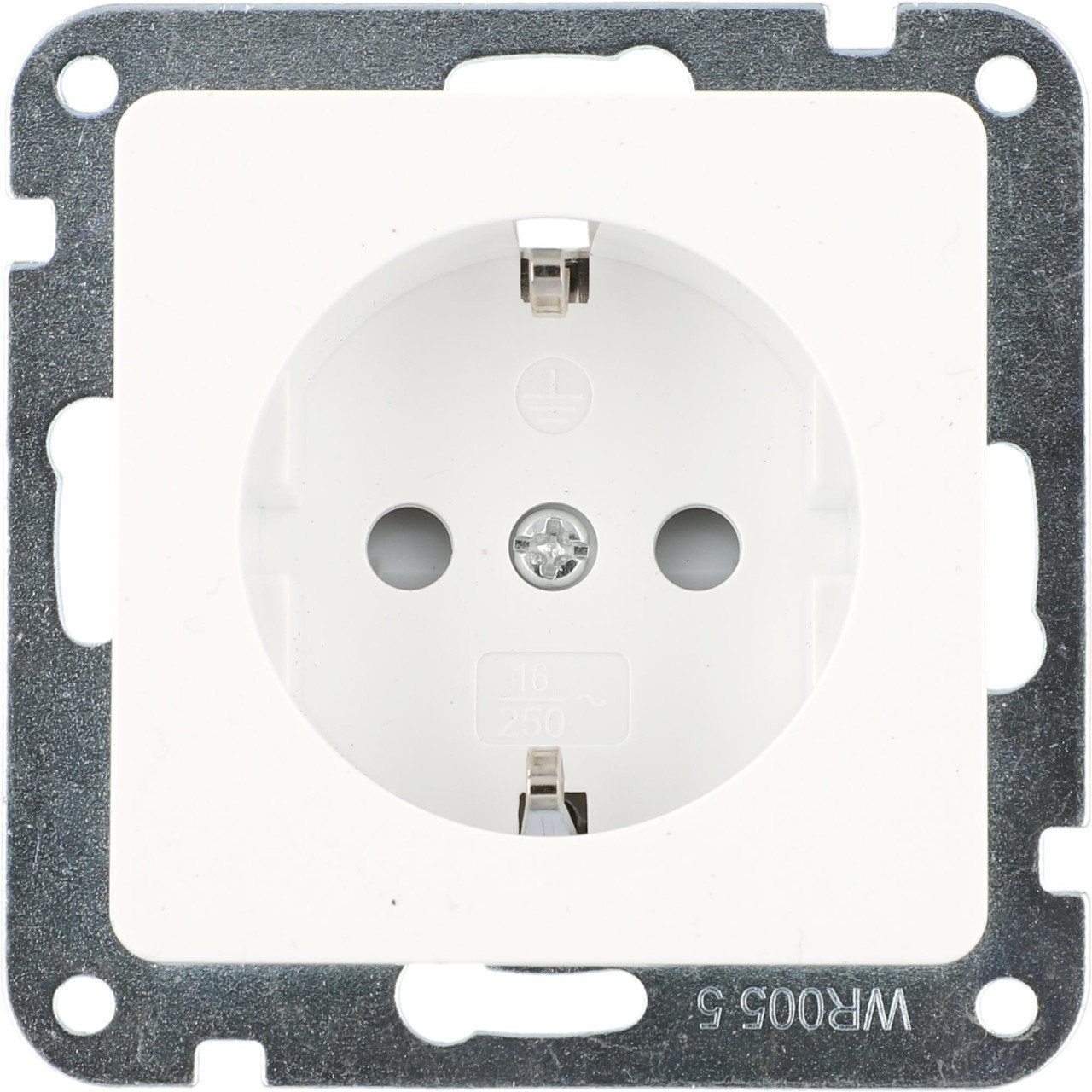 UNITEC Steckdose Unitec Steckdose ohne Rahmen ultraweiß, Serie
