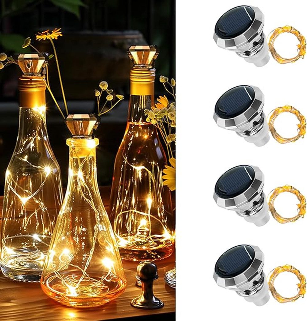 autolock Lichterkette Flaschenlichter, 4 Stück LED günstig online kaufen