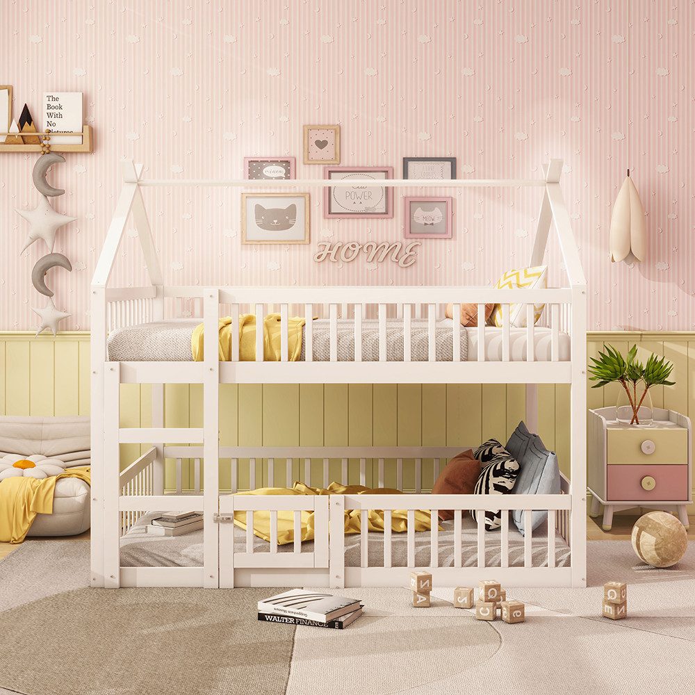 Sweiko Etagenbett Kinder-Familienbett mit Treppe, (Loft günstig online kaufen