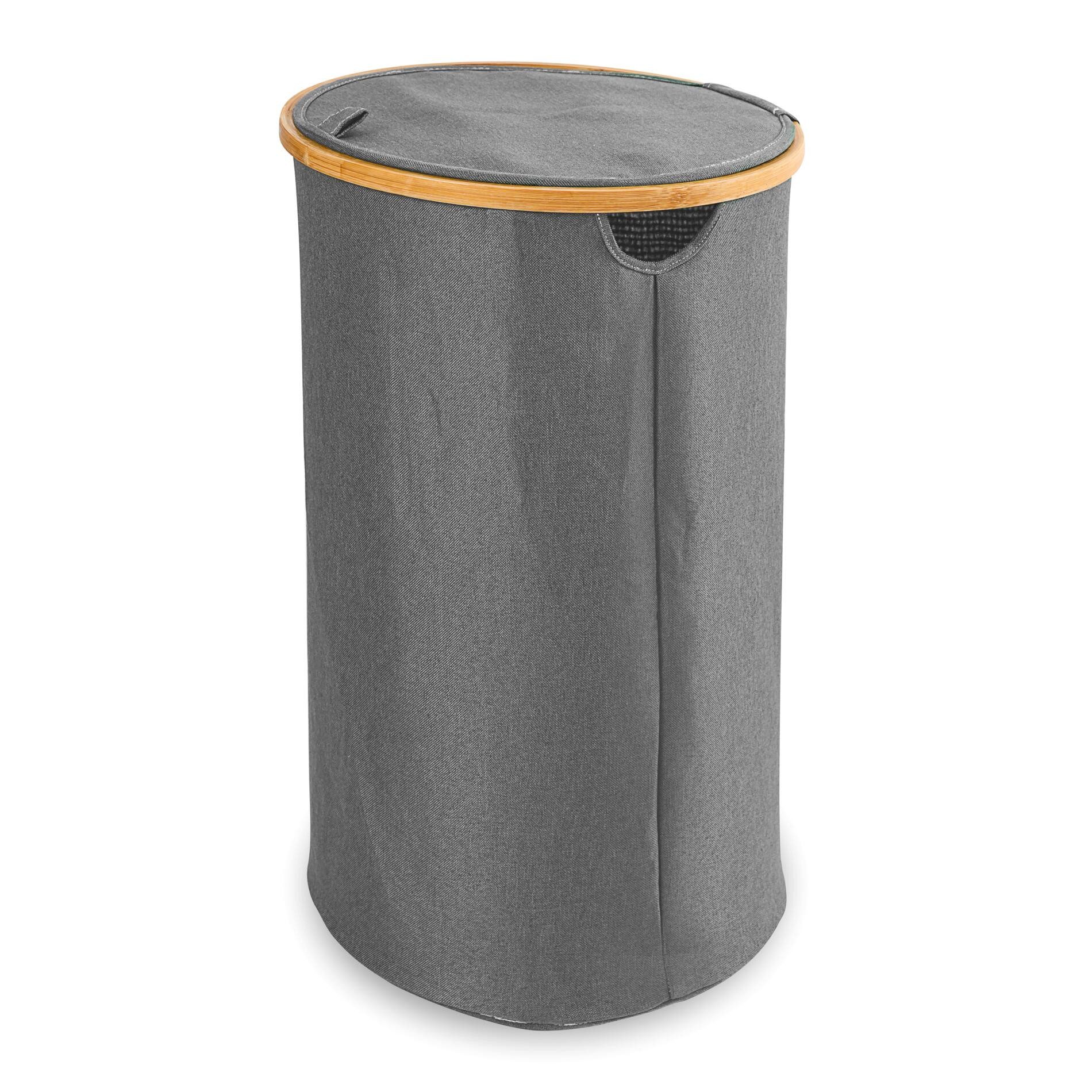 Ridder Badaccessoire-Set Wäschekorb Enna grau günstig online kaufen