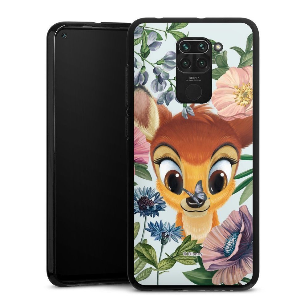 DeinDesign Handyhülle Disney Blumen Bambi Bloomy Bambi, Xiaomi Redmi Note 9  Silikon Hülle Bumper Case Handy Schutzhülle