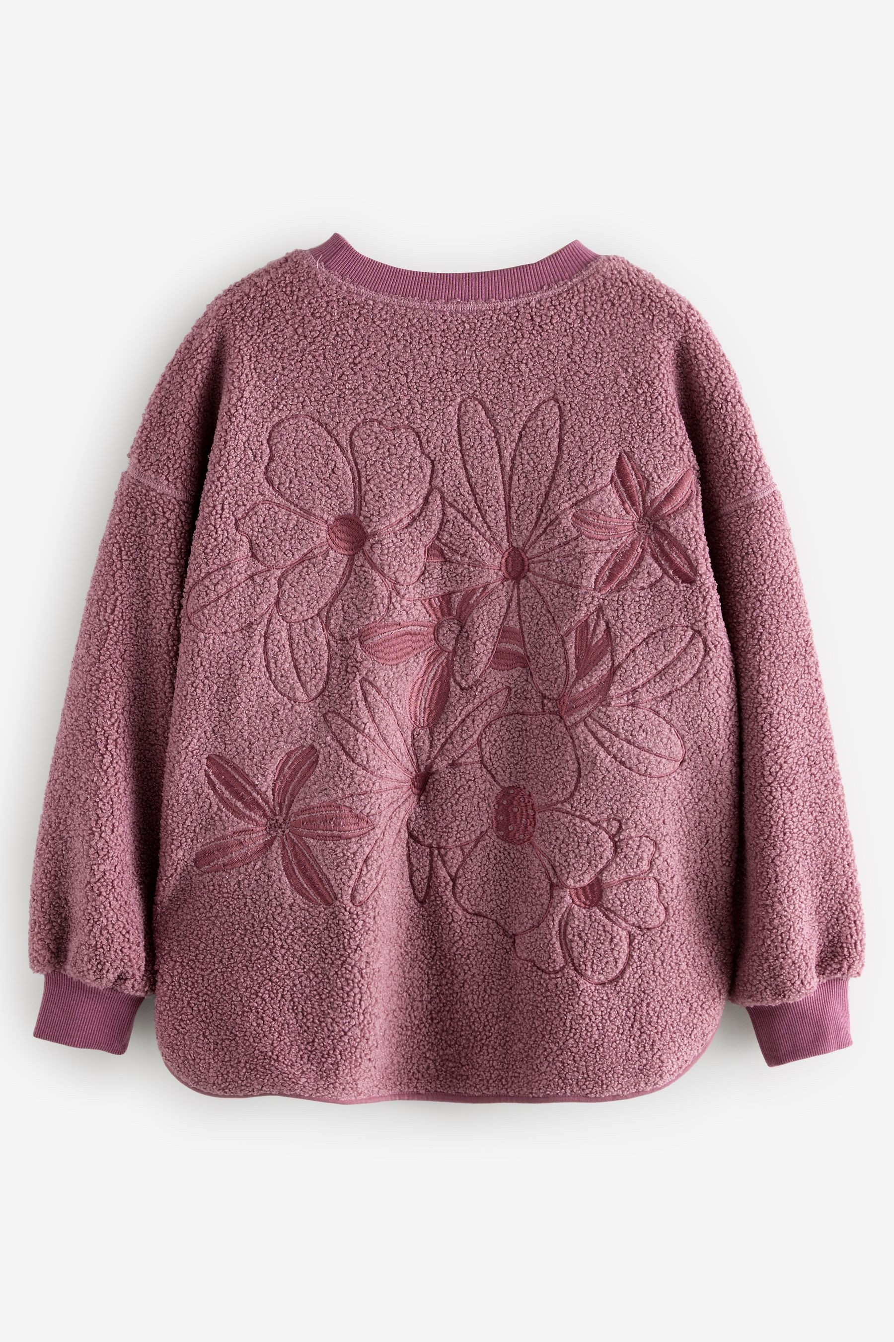 Next Fleecepullover Relaxed Fit Sweathirt mit günstig online kaufen