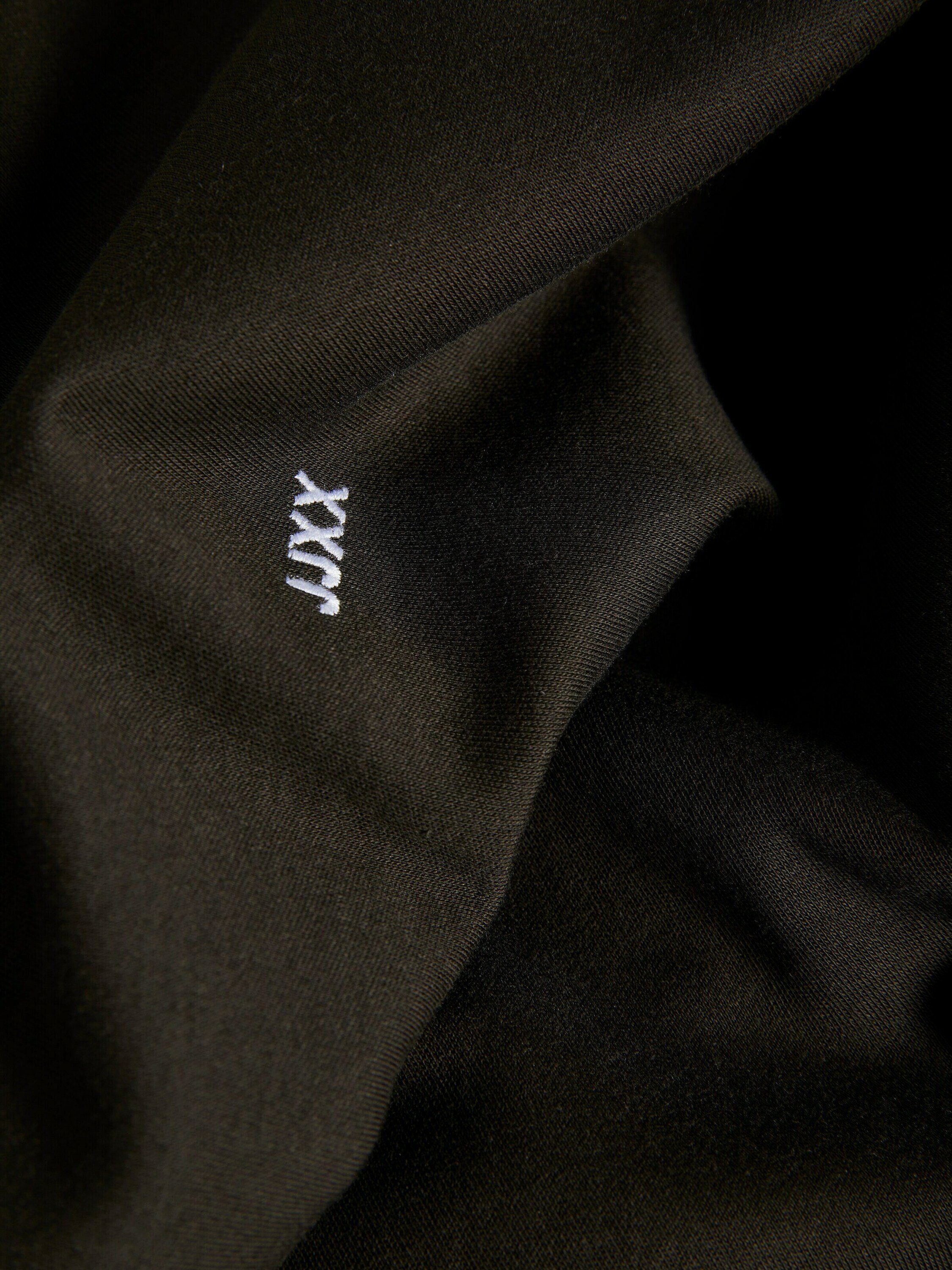 JJXX T-Shirt Caroline Plain/ohne (1-tlg) Details schwarz