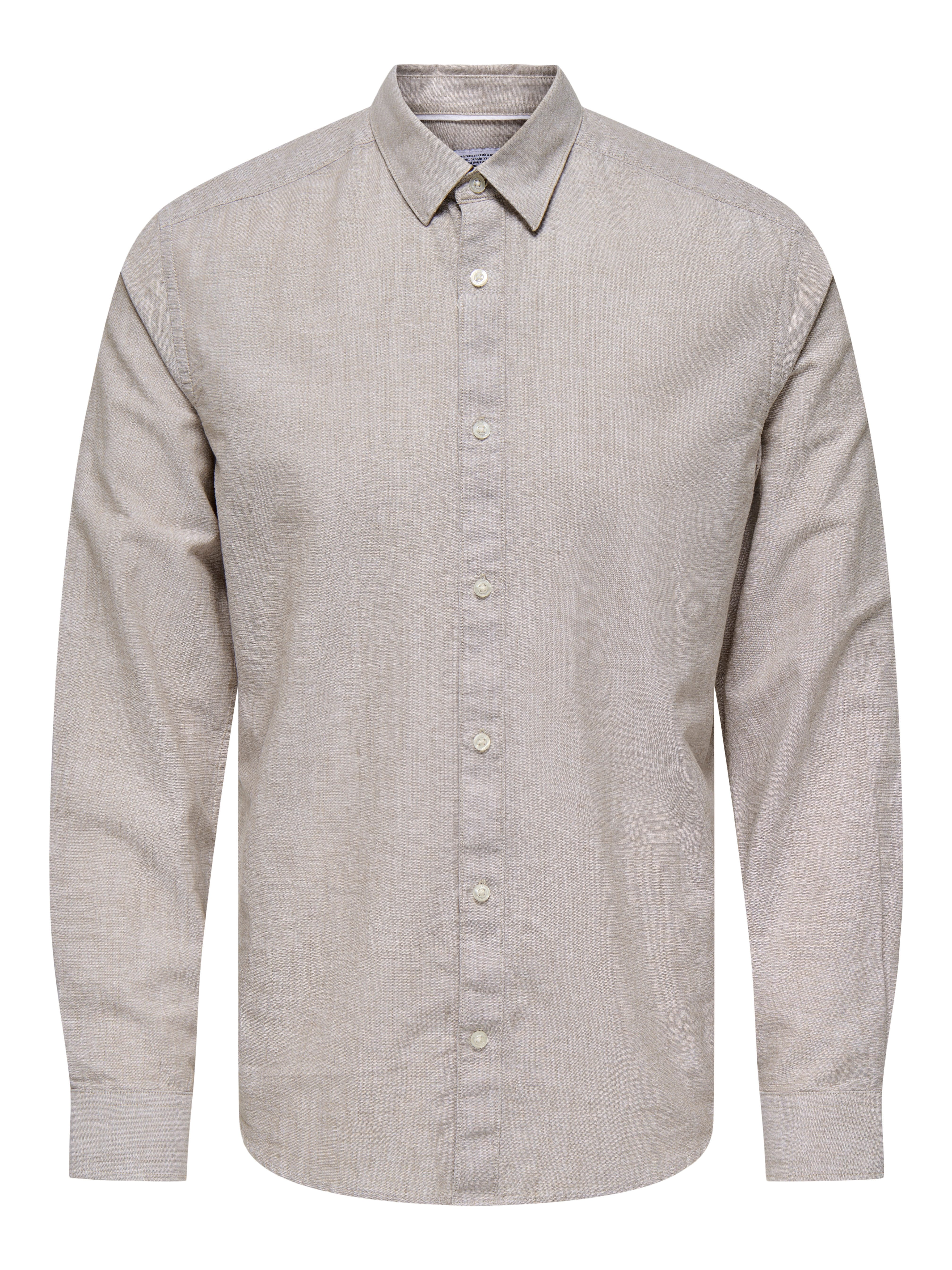 ONLY & SONS Langarmhemd ONSCANTLEY LIFE LS SOLID LINEN SHIR OTL günstig online kaufen