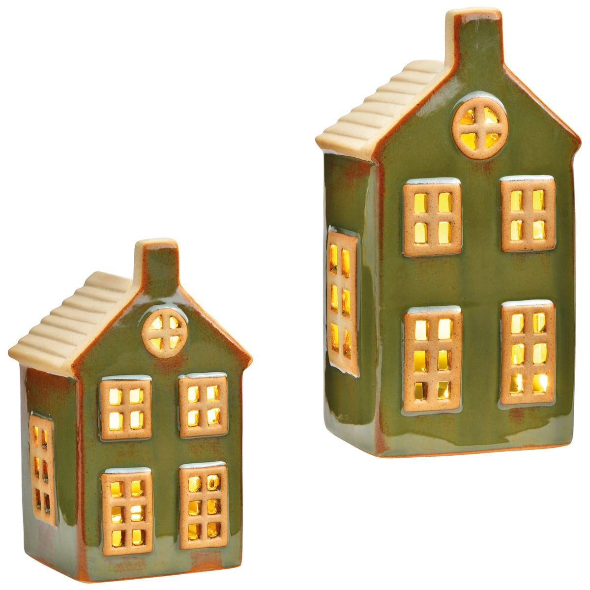 matches21 HOME & HOBBY Dekofigur Nostalgisches Lichthaus mit LED Beleuchtun günstig online kaufen