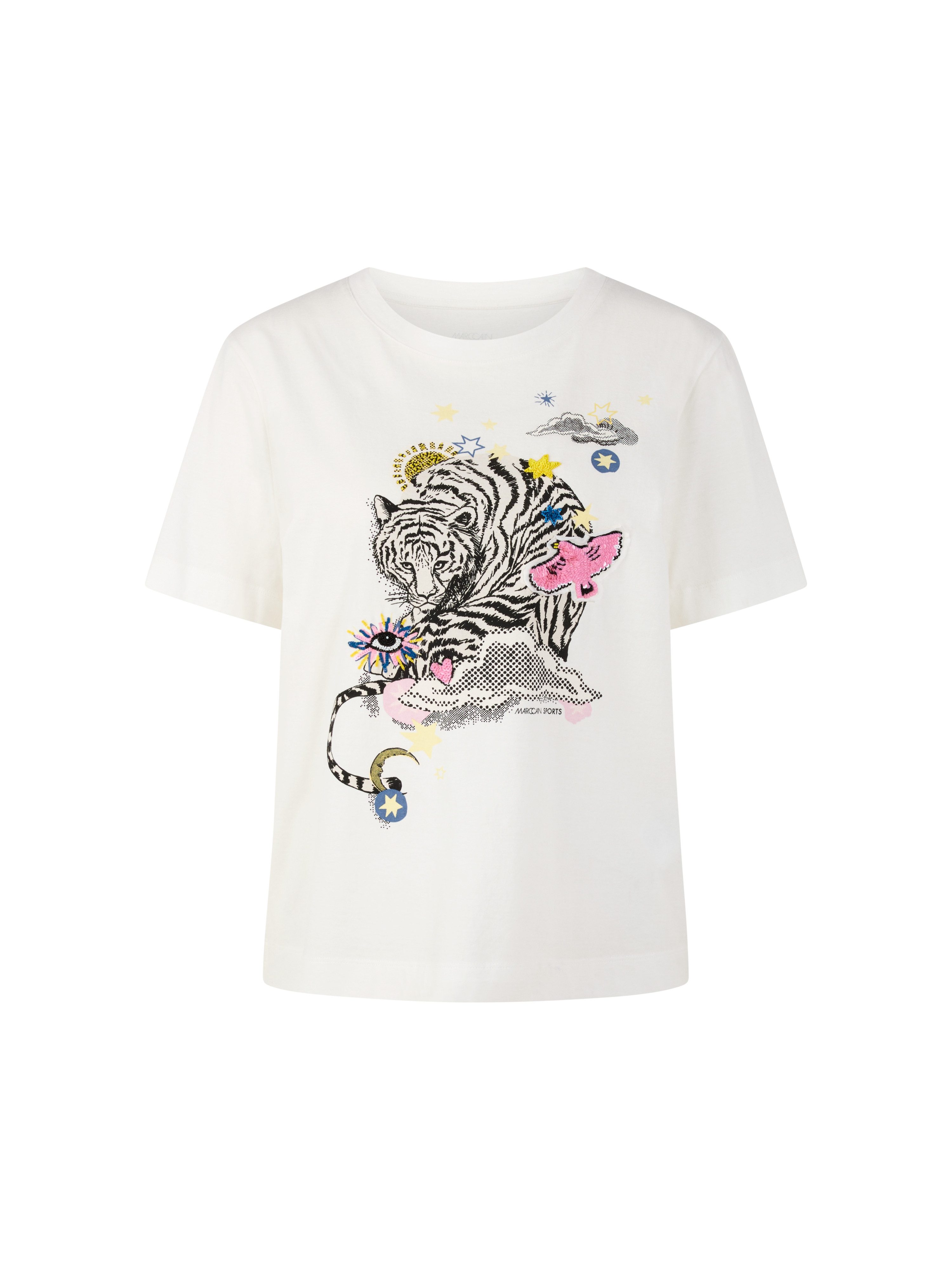 Marc Cain T-Shirt T-Shirt mit Applikationen
