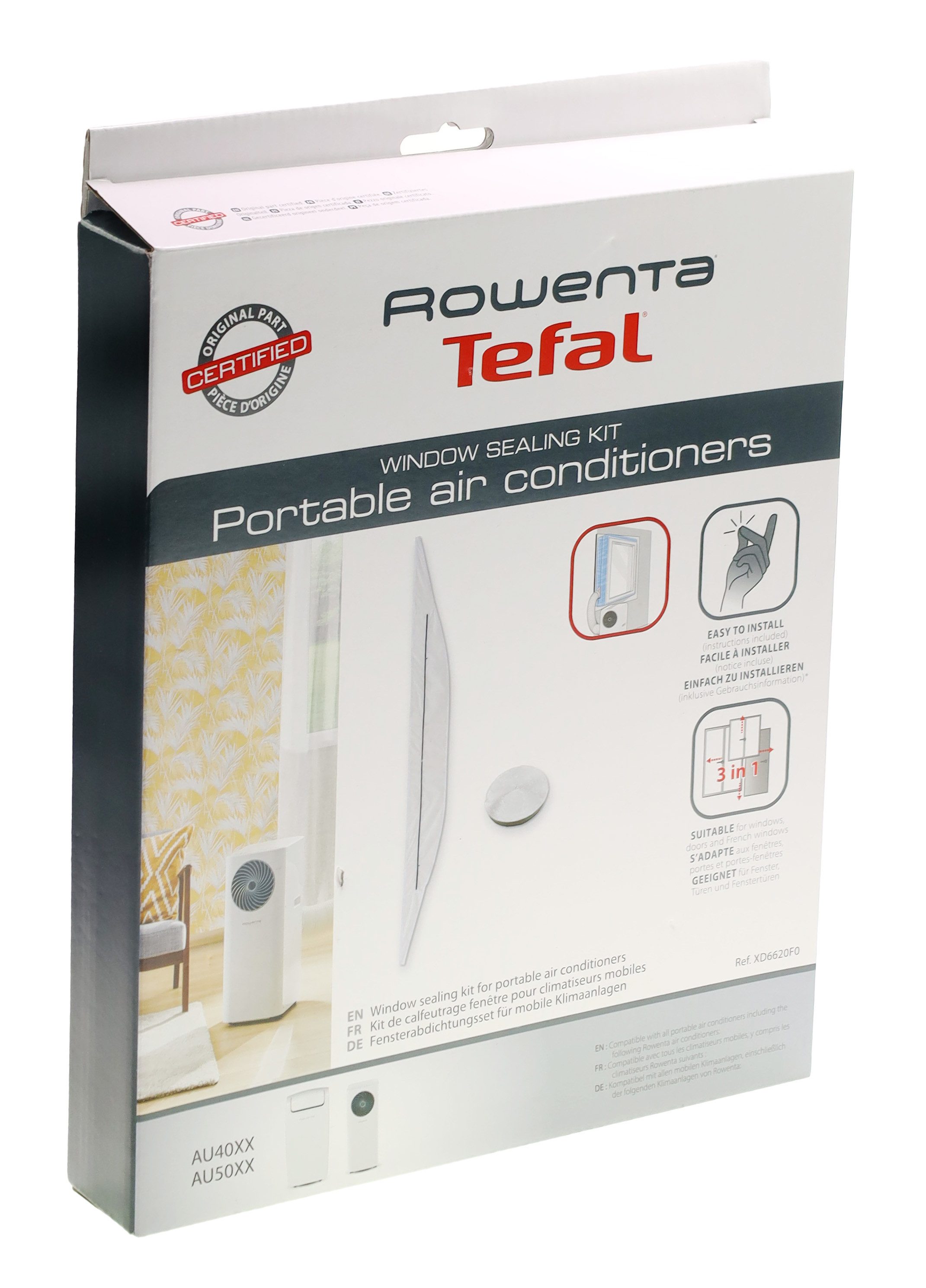 Rowenta Luftfilter Rowenta XD6620F0 Fensterabdichtung für...AU5010 AU5610 AU5020 AU5620