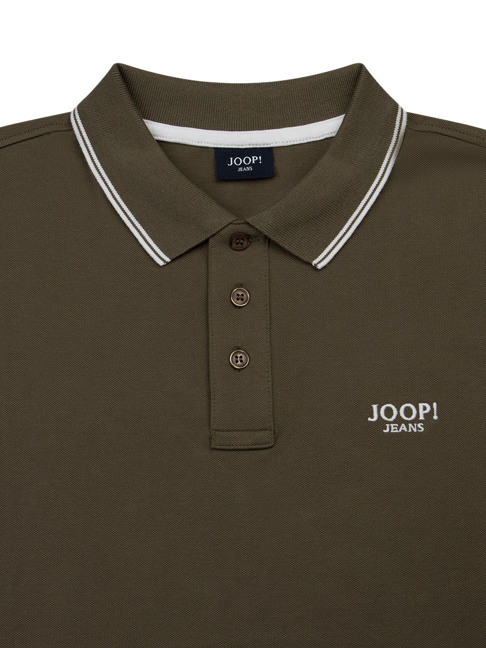 Joop Jeans Joop! Poloshirt AGNELLO 313 mit Stretch Medium Green (1-tlg)