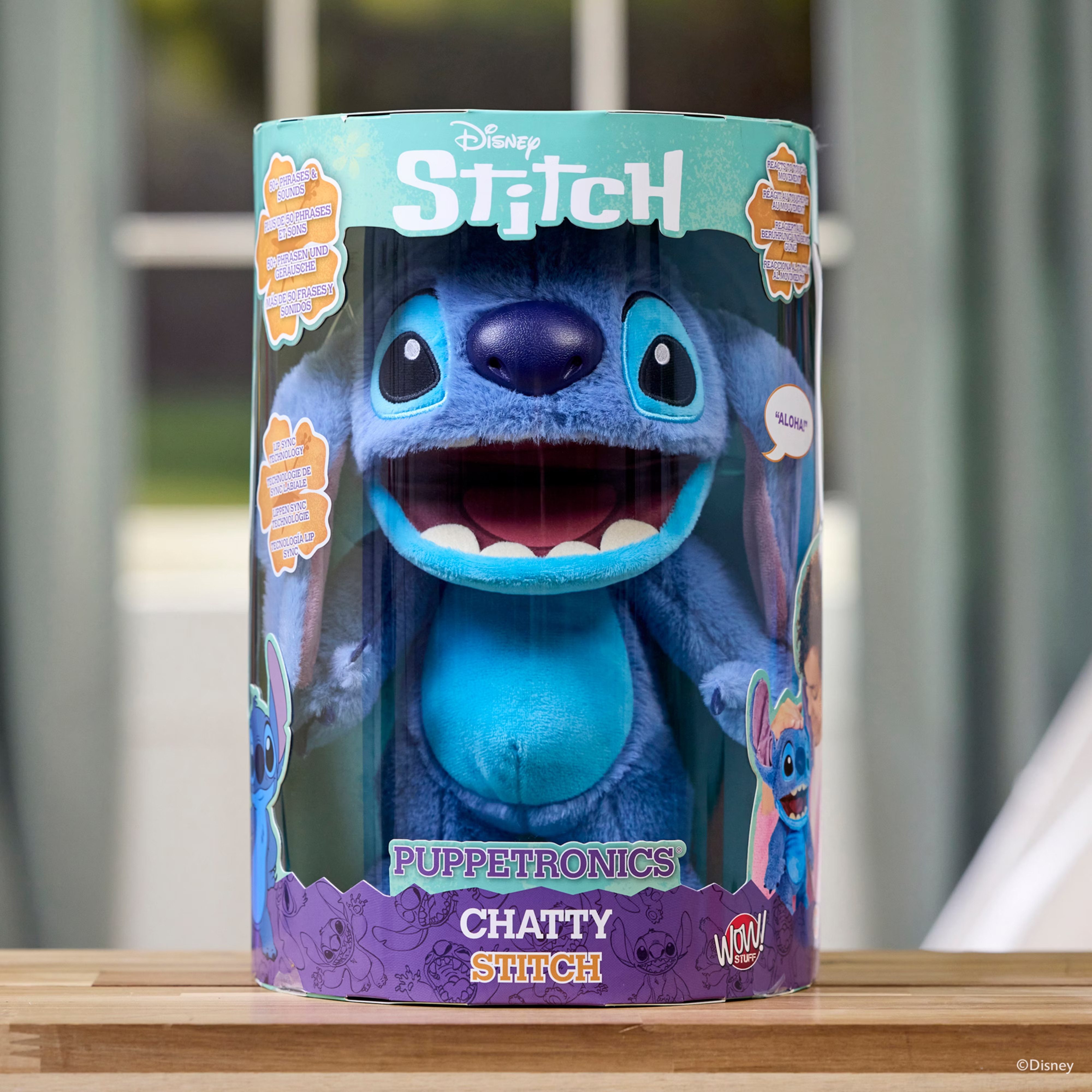 Disney Actionfigur Wow! Stuff Stitch Animatronisches Spielzeug 50 Sound & Bewegungskombis