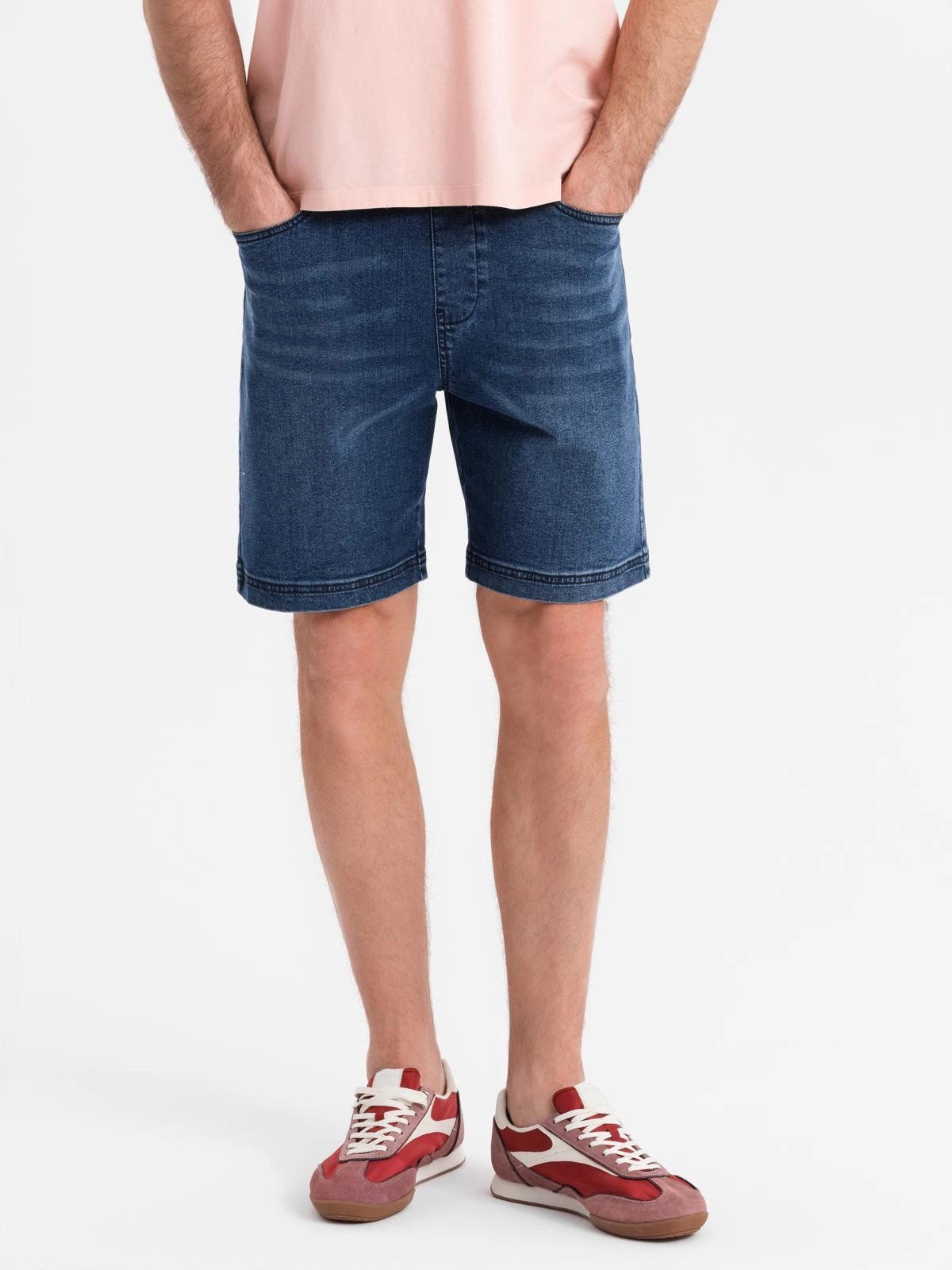 OMBRE Jeansshorts Herrenshorts mit elastischem Bund günstig online kaufen