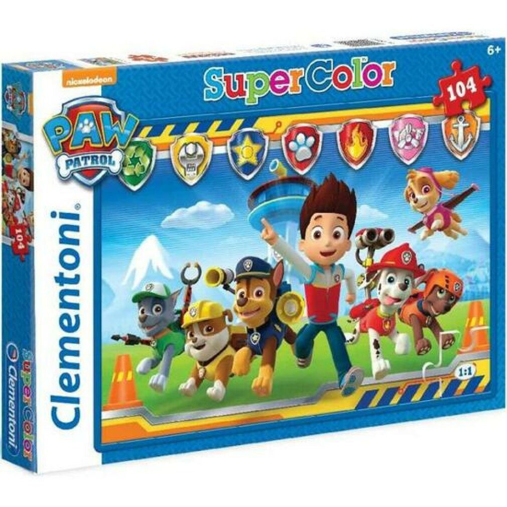 Clementoni® Puzzle Paw Patrol Puzzle 104Stück, Puzzleteile