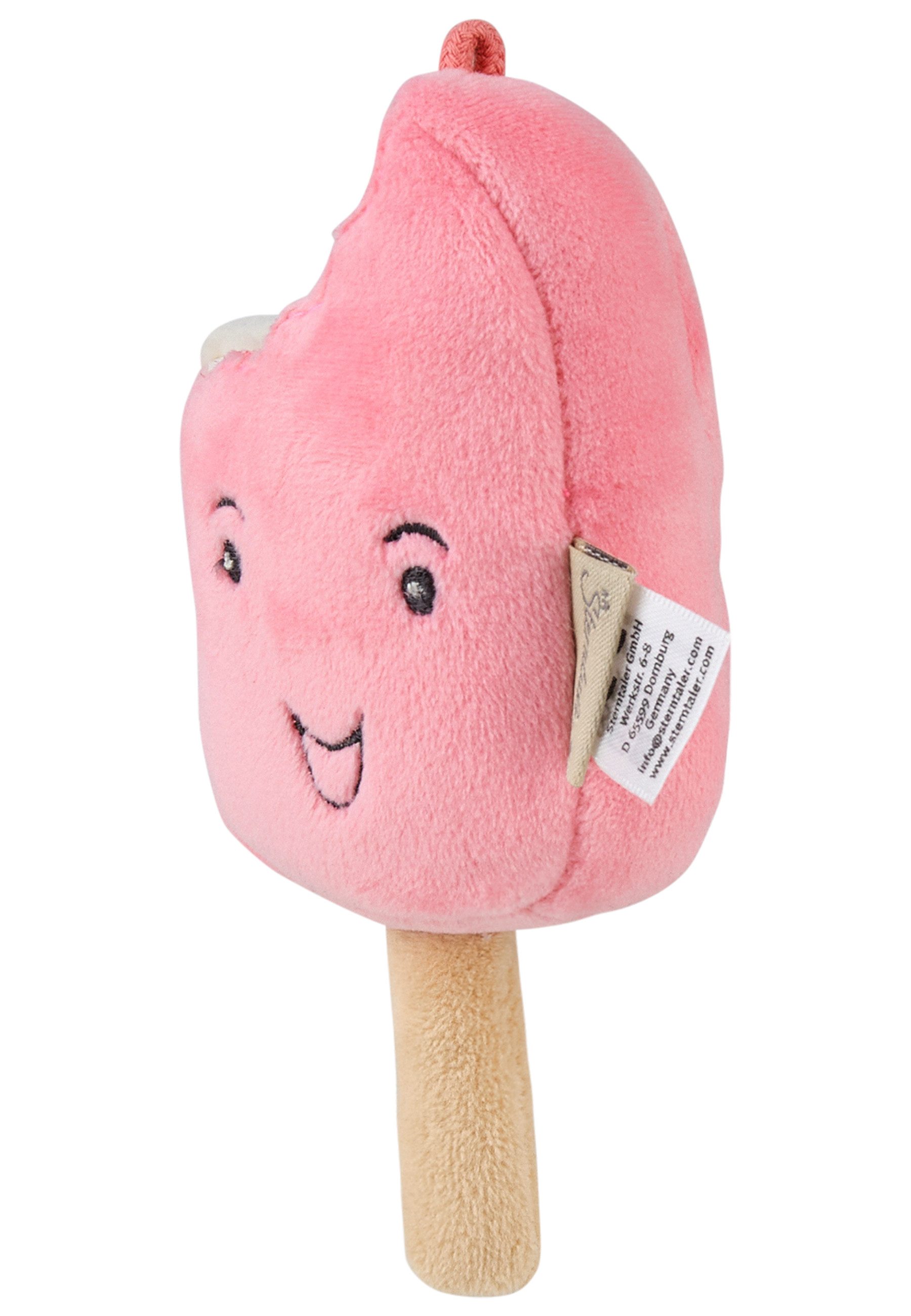 Sterntaler® Kuscheltier Kuscheltier S Eis (Einzelartikel, 1-St), aus kuscheligen Stoffen, weich wattiert, mit integrierter Quietsche
