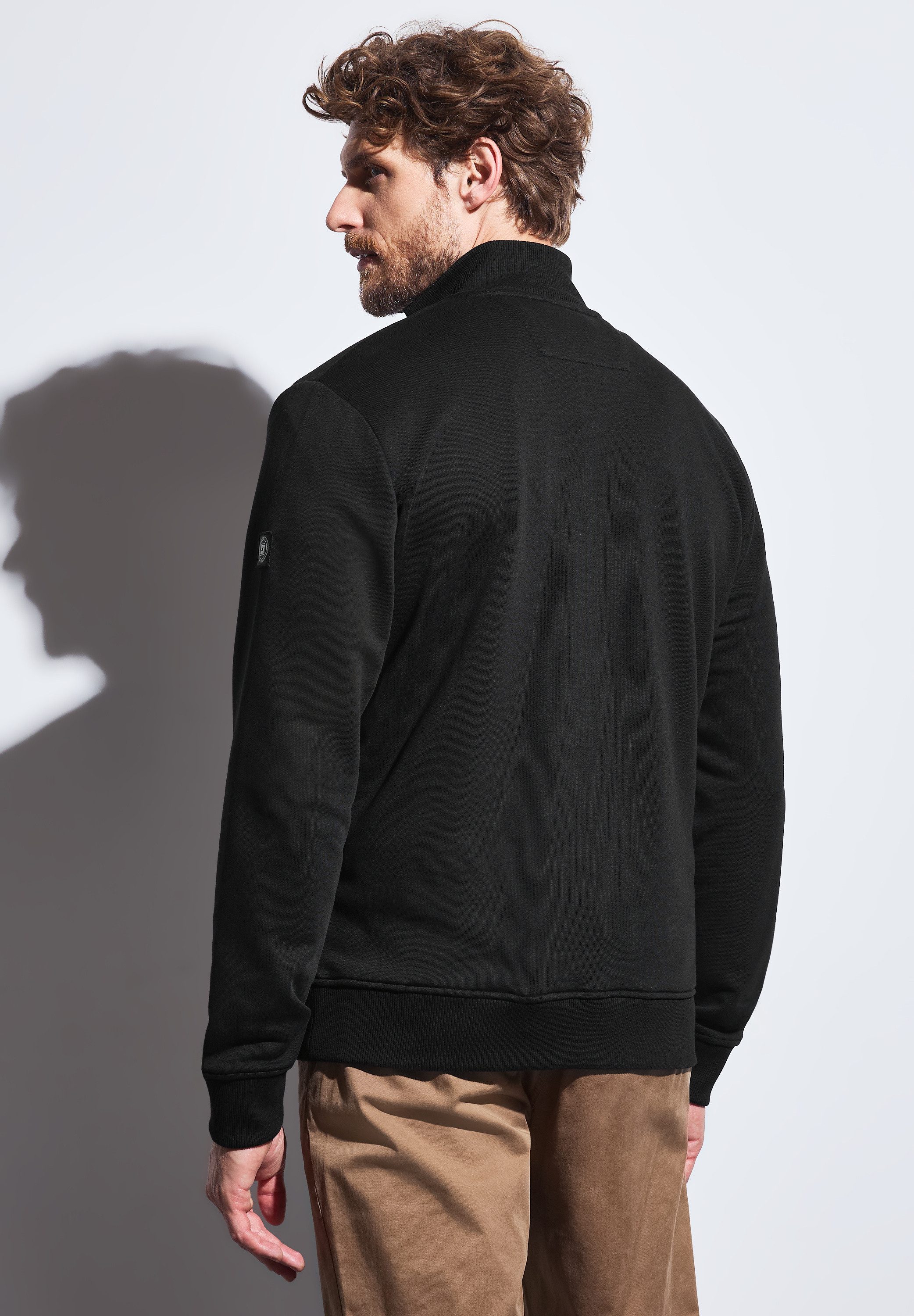 STREET ONE MEN Sweatjacke mit Stehkragen günstig online kaufen