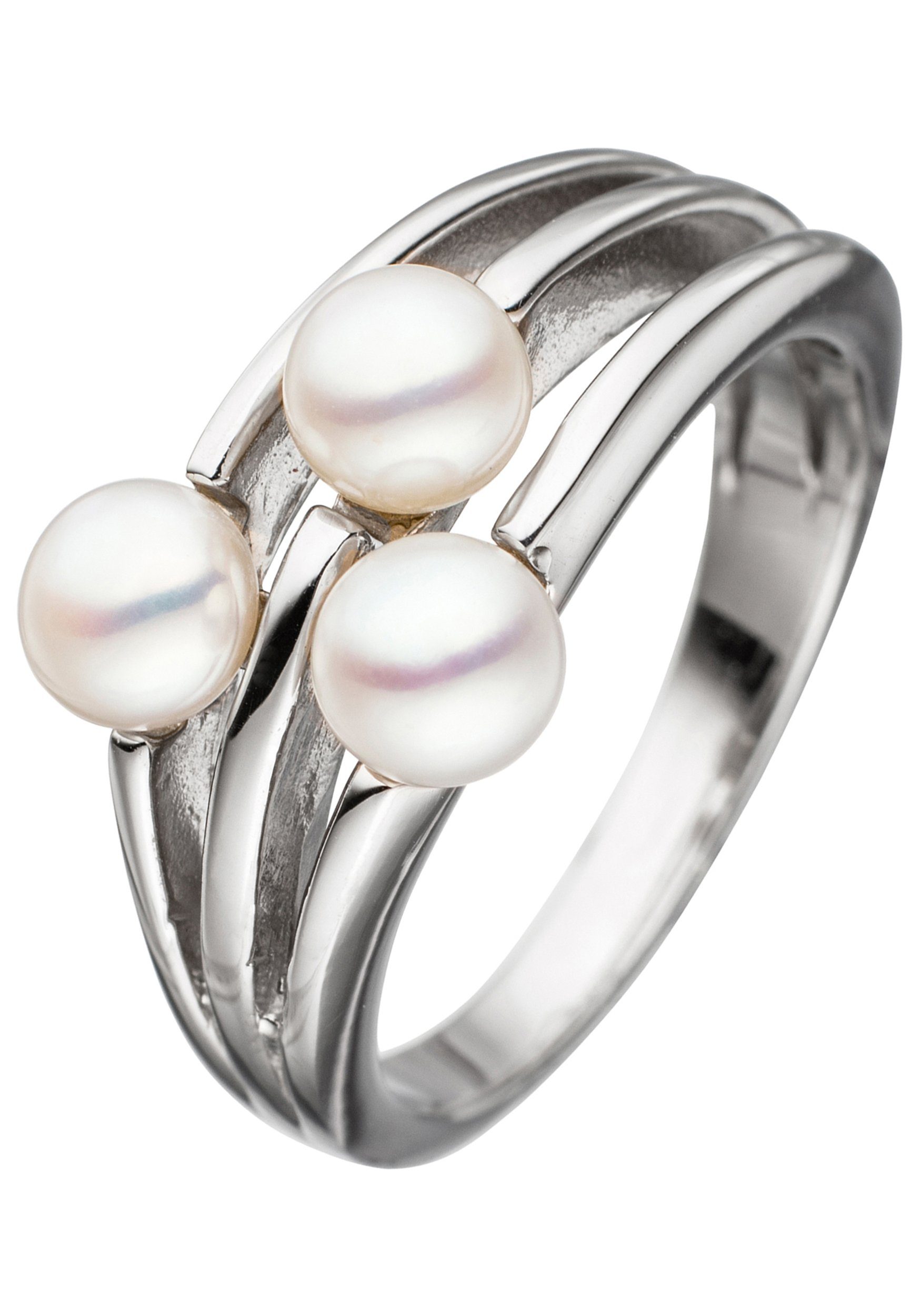 JOBO Perlenring, 925 Silber mit Süßwas...