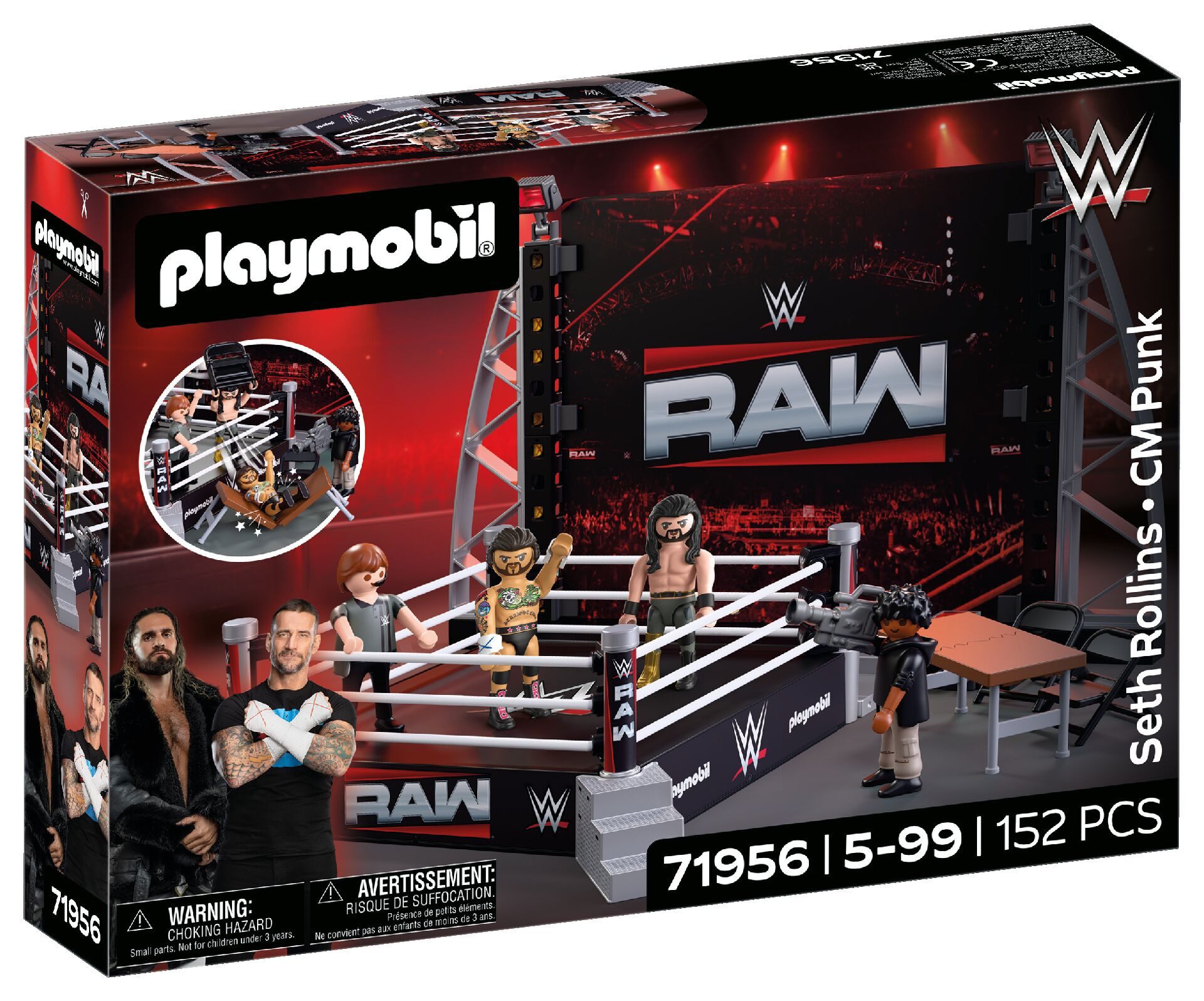 WWE RAW Ring Collectors Set (71956), WWE Konstruktions-Spielset