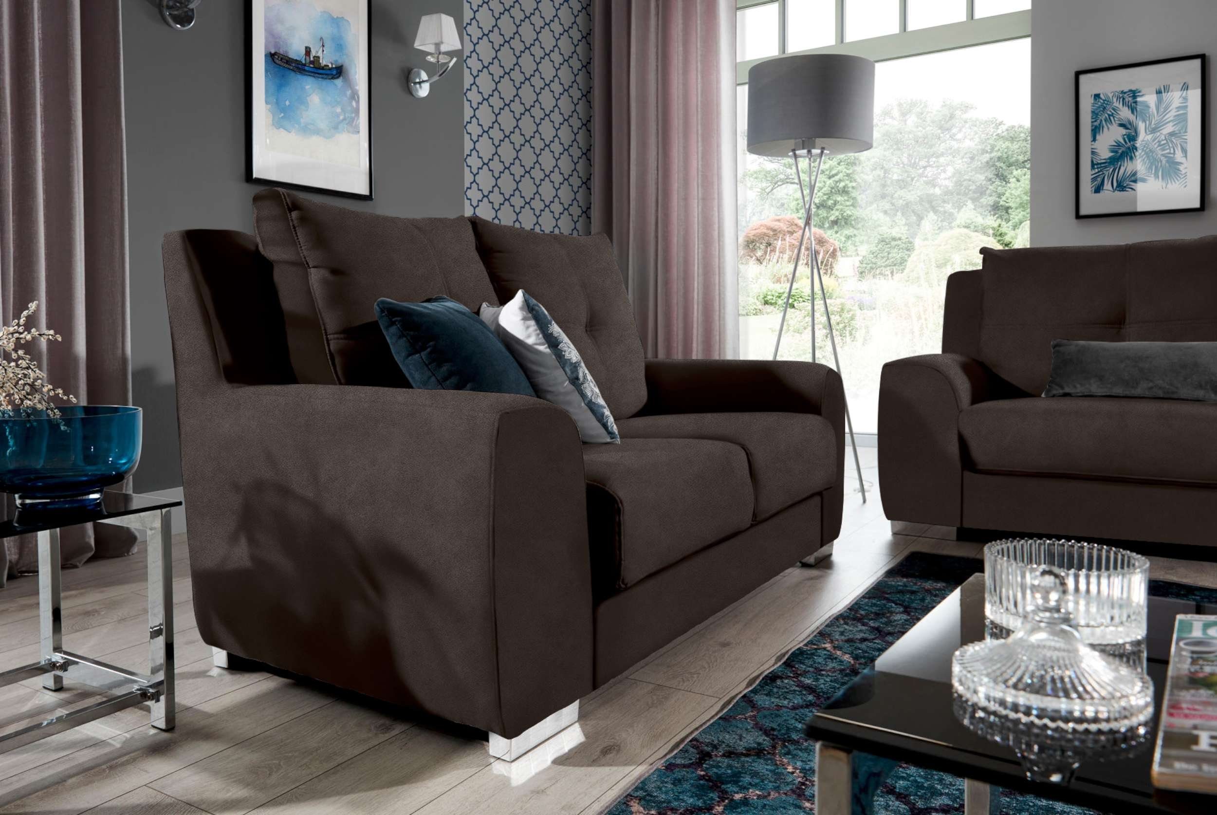 Stylefy Polstergarnitur Bastia, (Set Sofa, Modern frei Couchgarnitur), im stellbar bestehend 2x2-Sitzer (2-tlg), mit Design, Raum aus Relaxfunktion