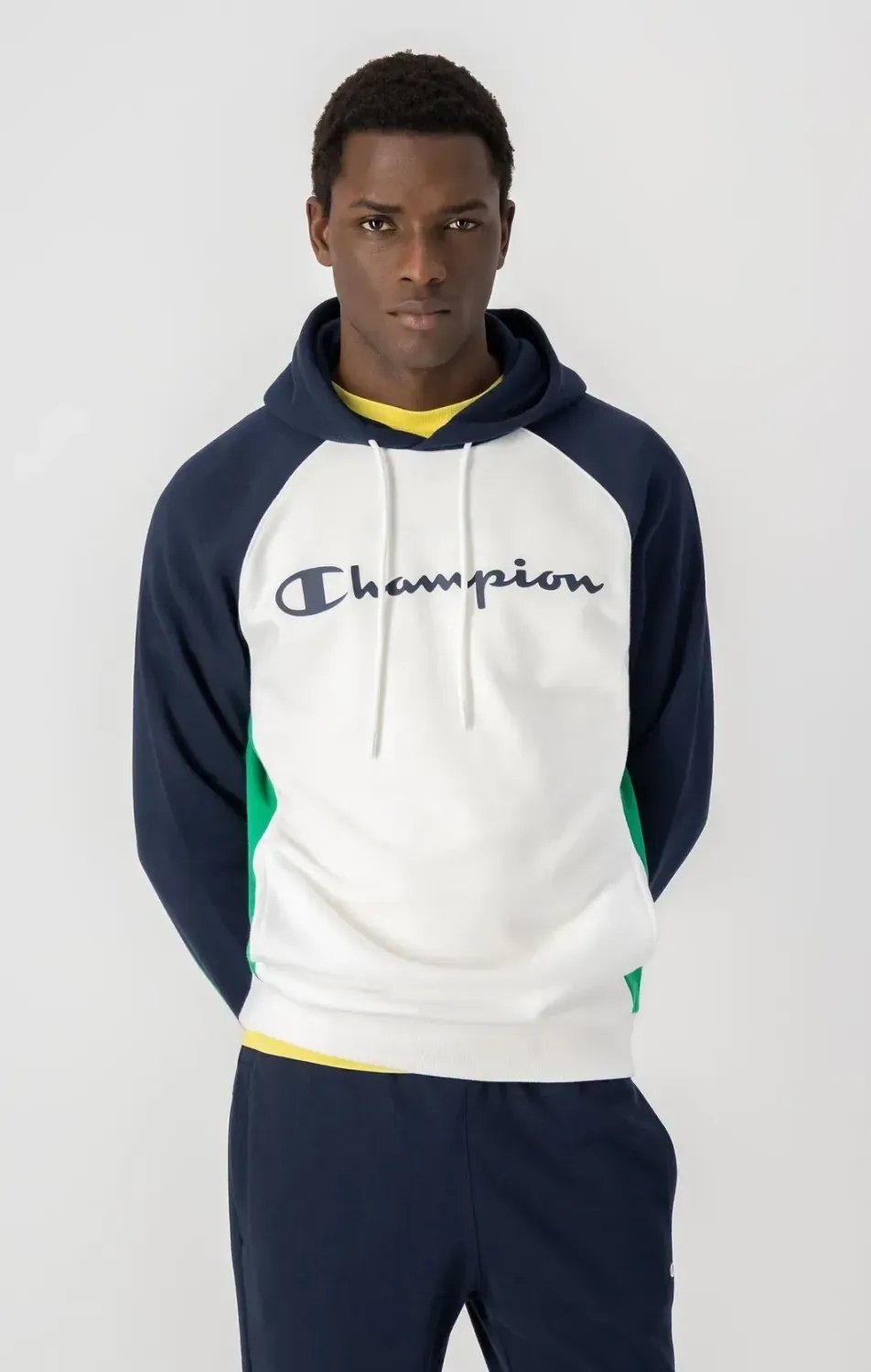 Champion Kapuzensweatshirt Hooded WHT/NNY/JPR Sweatshirt WW001