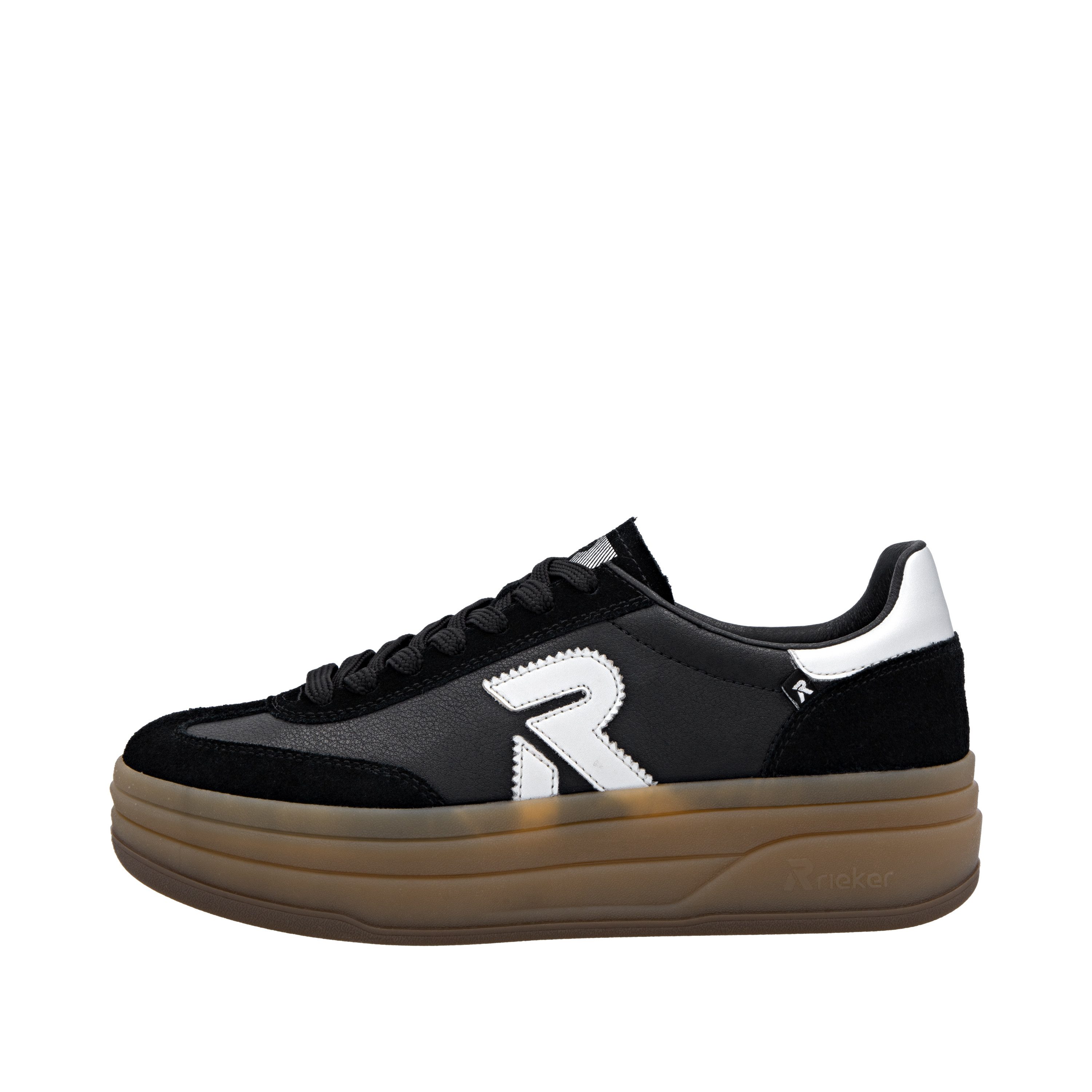 Rieker Sport Swing2GO Plateausneaker Retro-Sneaker, Schnürschuh, Halbschuh mit trendiger Plateausohle