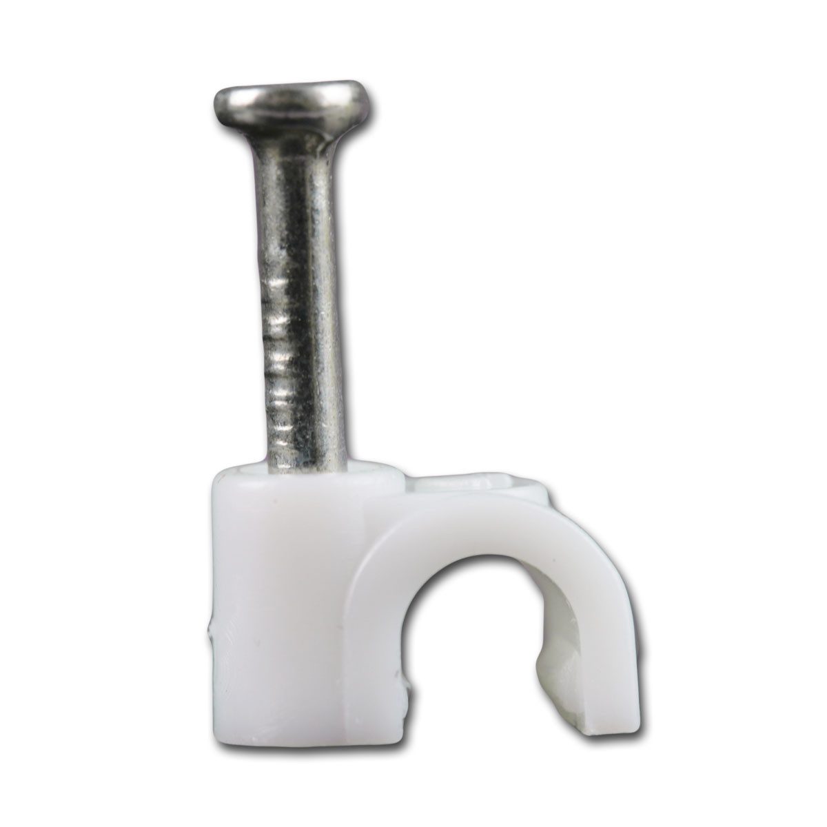 fixPOINT Kabelbinder 100 Kabelschellen weiß, für Kabel max. Ø 4mm