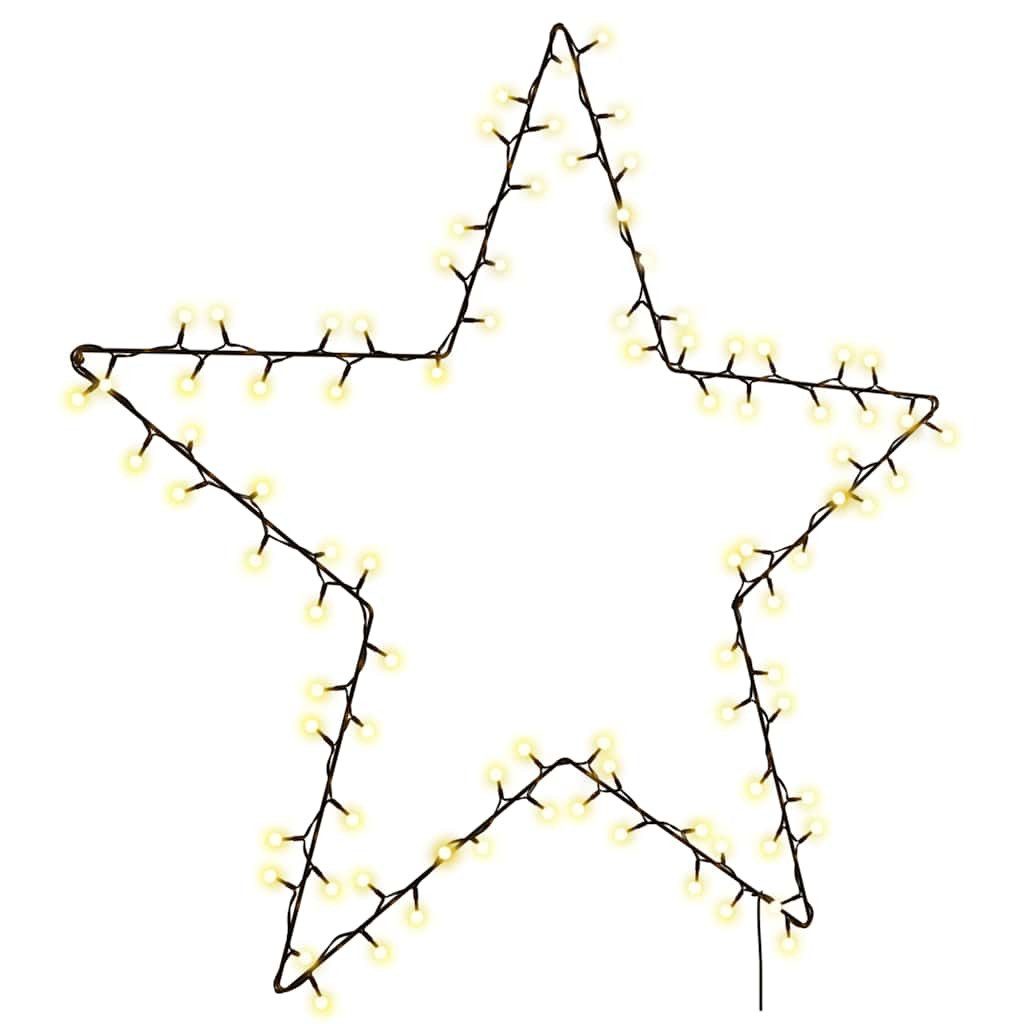 LED Dekolicht Weihnachtsbeleuchtung Stern-Silhouette 115 LEDs Warmweiß