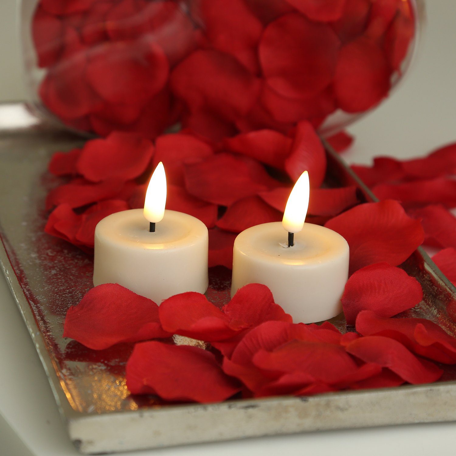 Deluxe Homeart LED-Kerze LED Teelichter Mia flackernd inkl. Batterien D: 4, günstig online kaufen