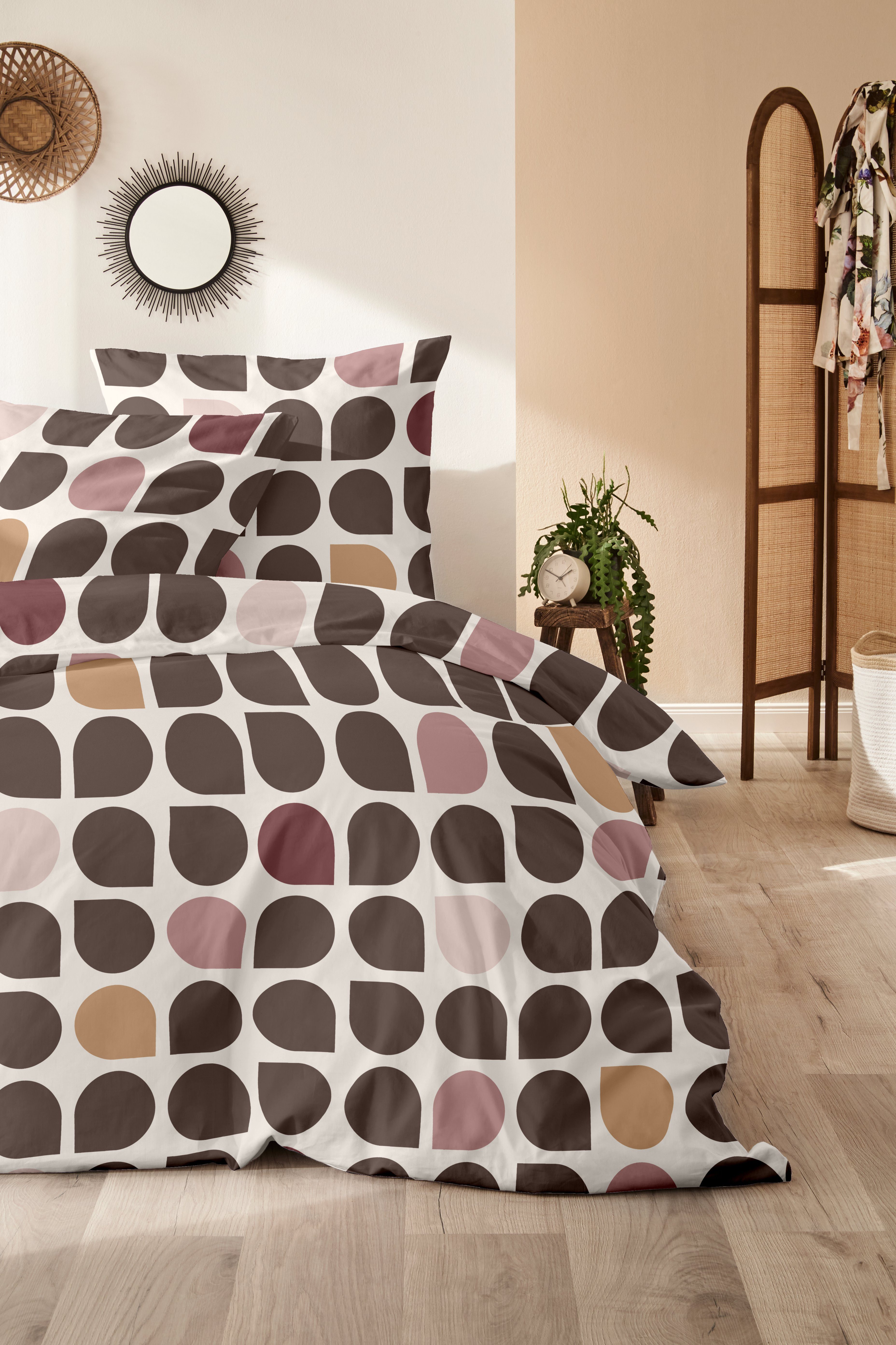 Primera Bettwäsche Mako-Satin -Bettwäsche Drops, Mako-Satin, 2 teilig, mit günstig online kaufen