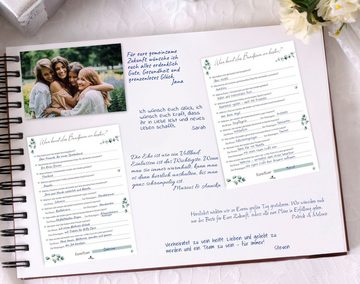 CreativeRobin Spiel, Hochzeitsspiel & Gästebuch-Karten I Wer kennt das Brautpaar am besten?