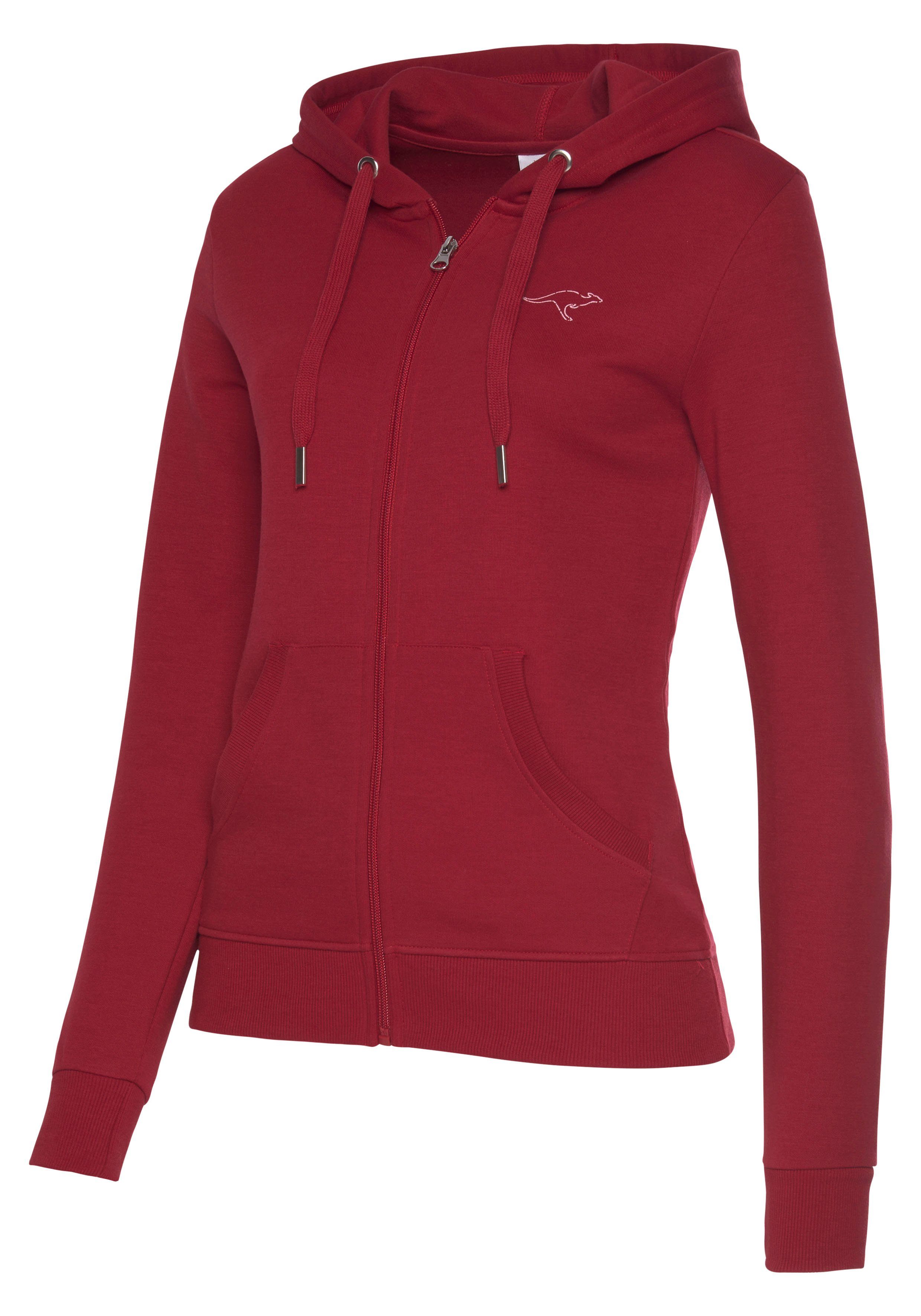 KangaROOS Sweatjacke mit großem Logodruck auf dem Rücken, Loungewear